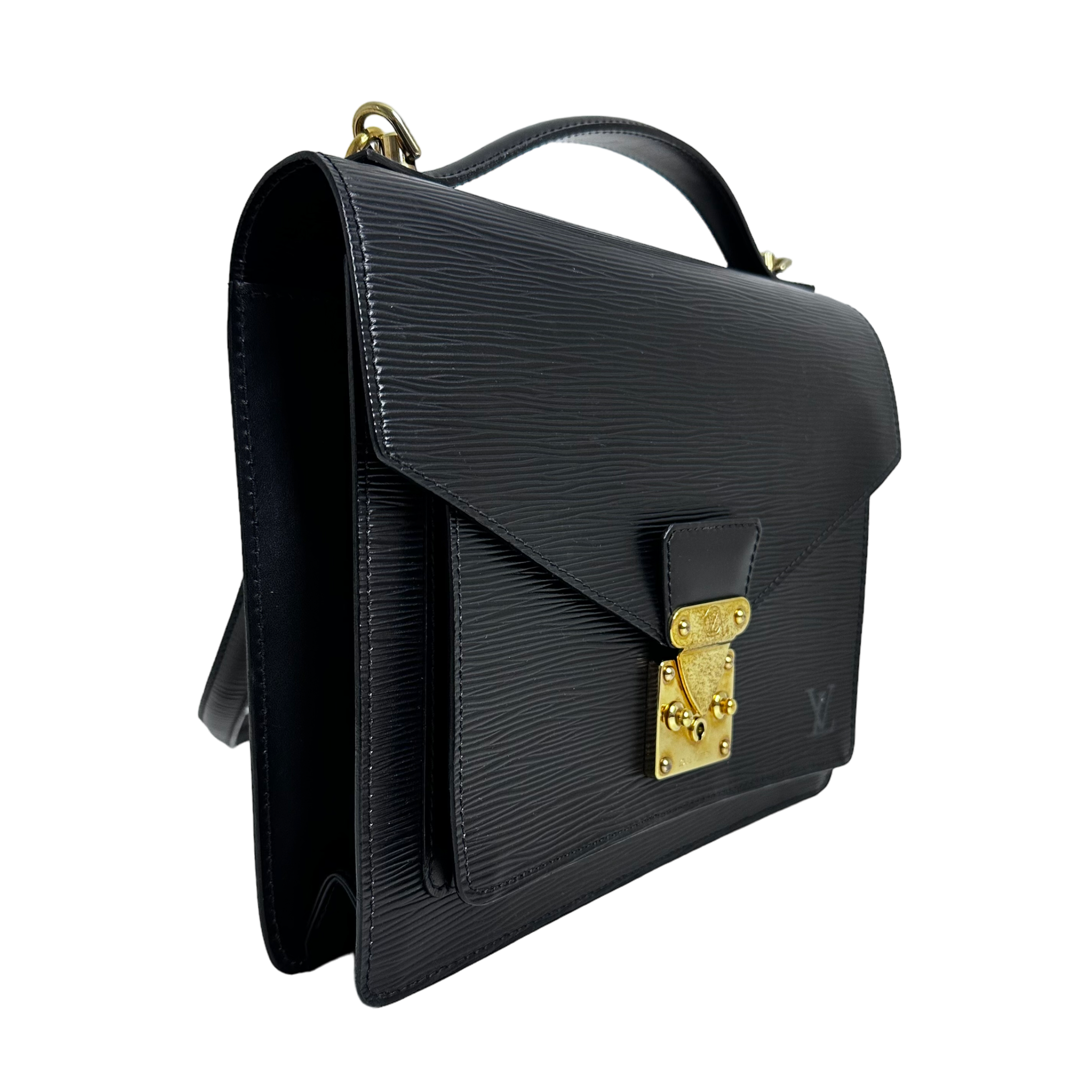 Black Epi Monceau Bag