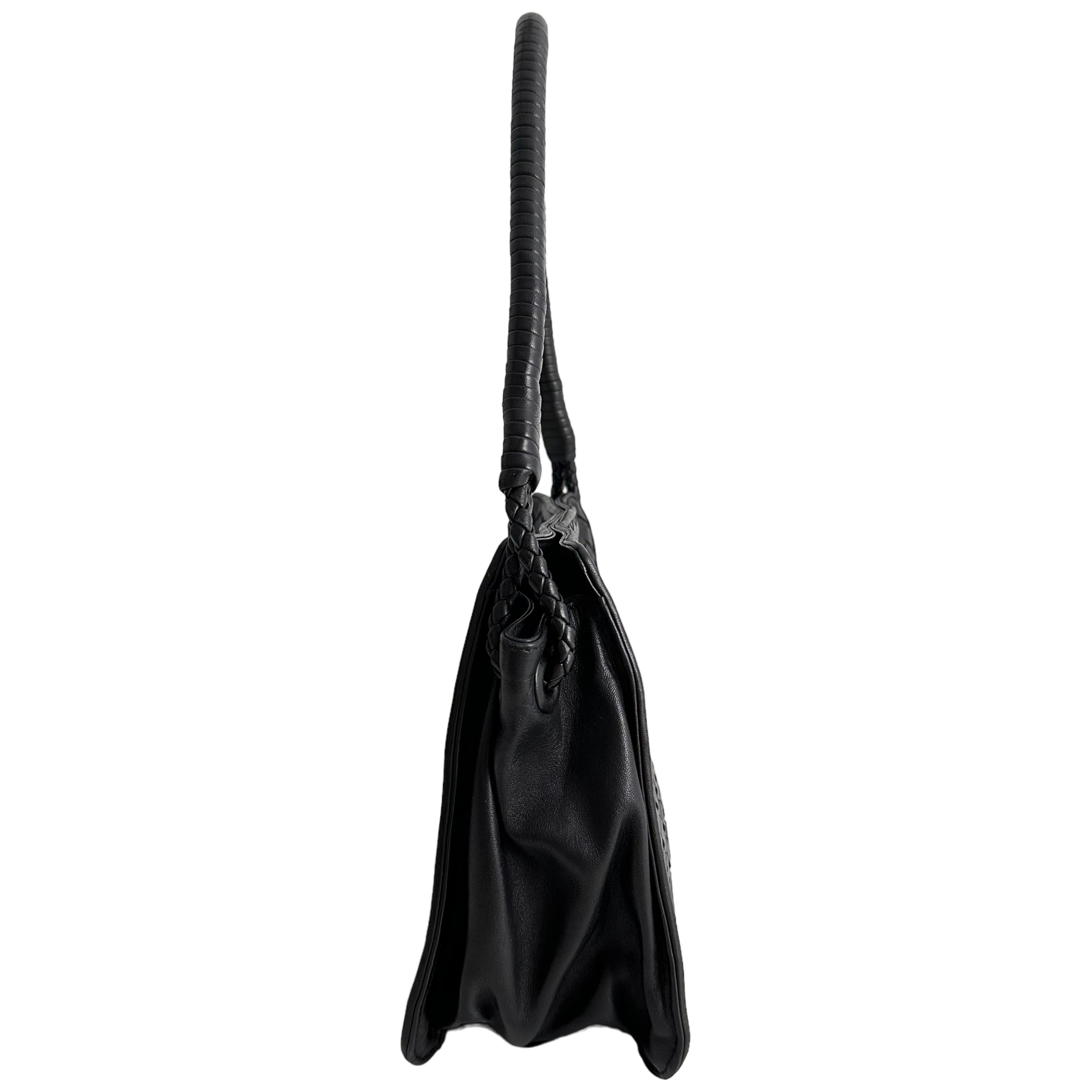 Intrecciato Leather Shoulder Bag