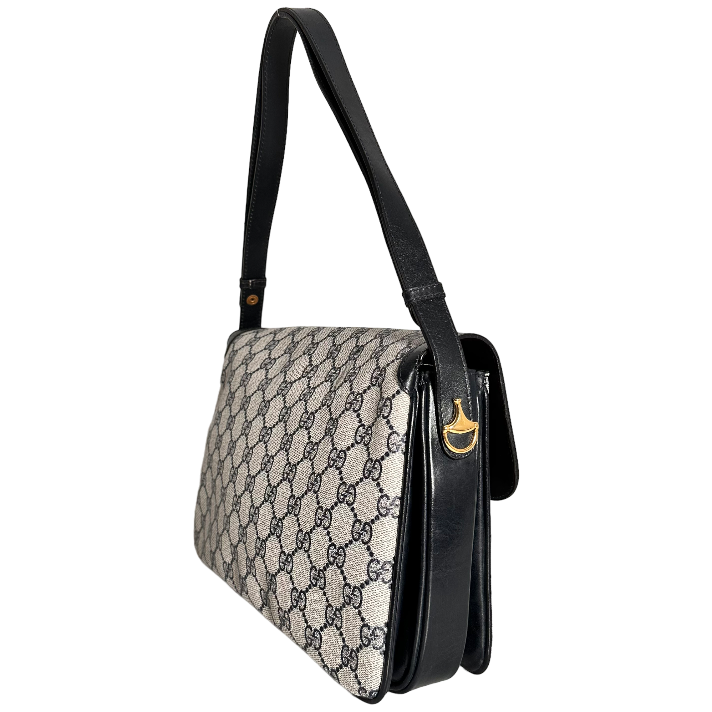 Navy GG Web Crossbody