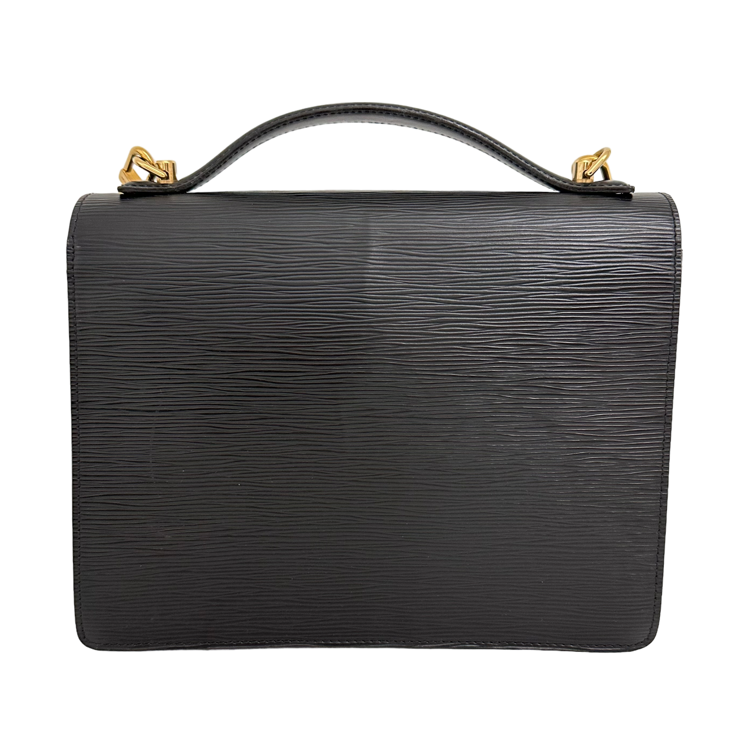 Black Epi Monceau Bag