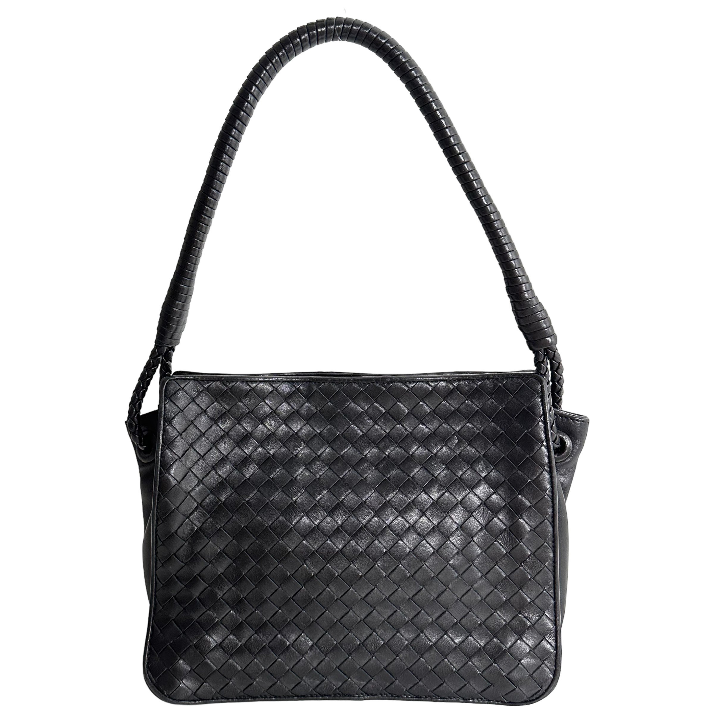 Intrecciato Leather Shoulder Bag