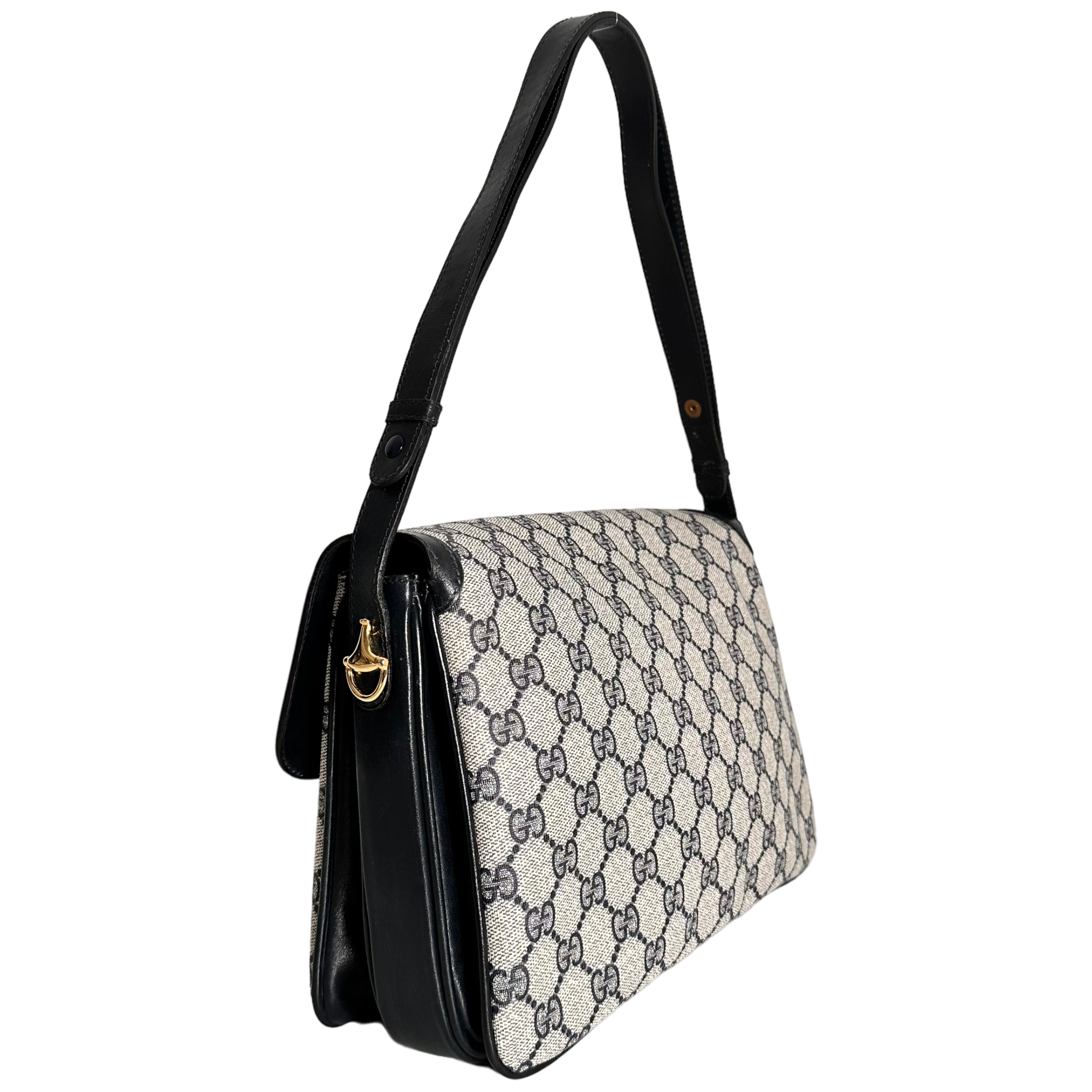 Navy GG Web Crossbody