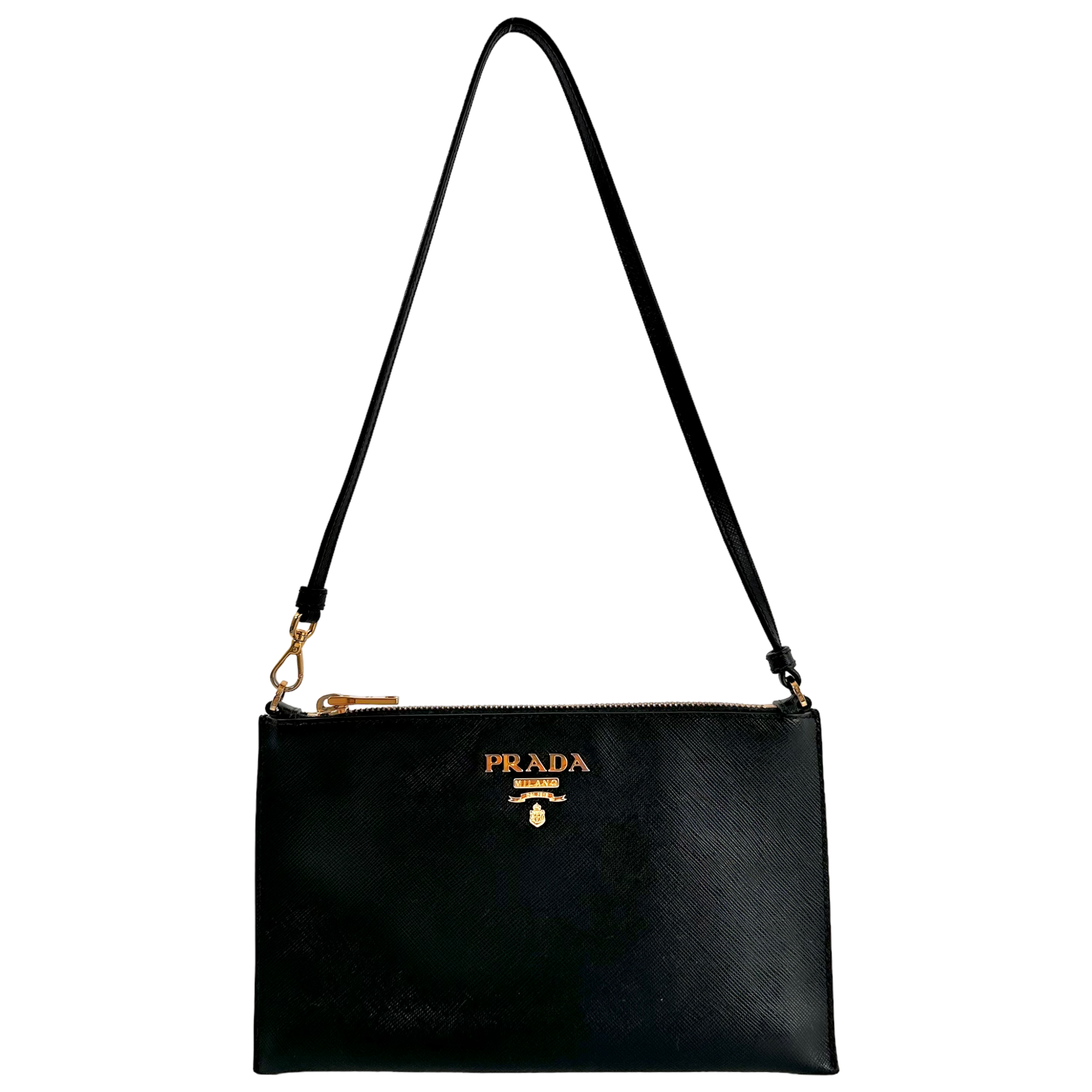 Black Saffiano Shoulder Bag