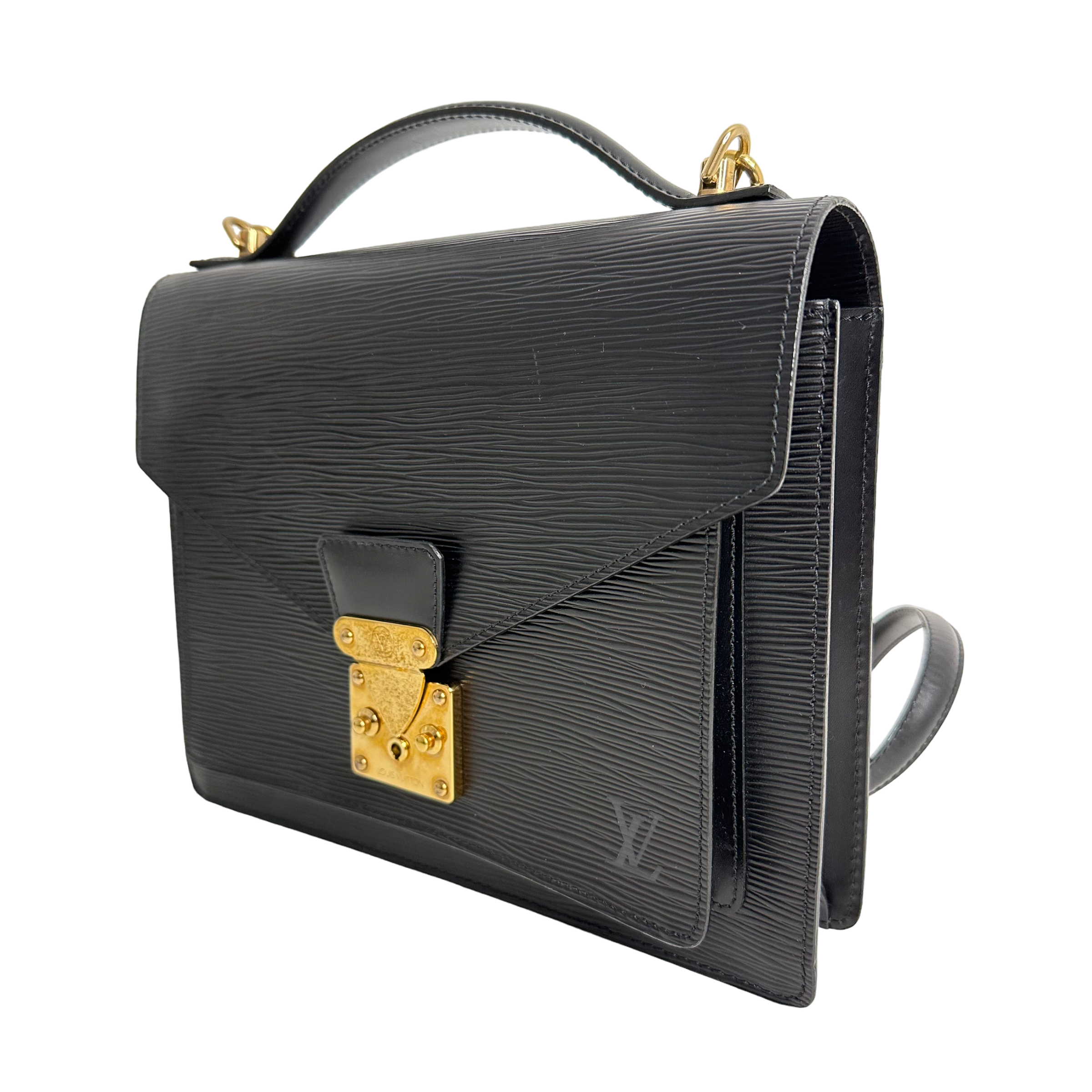Black Epi Monceau Bag