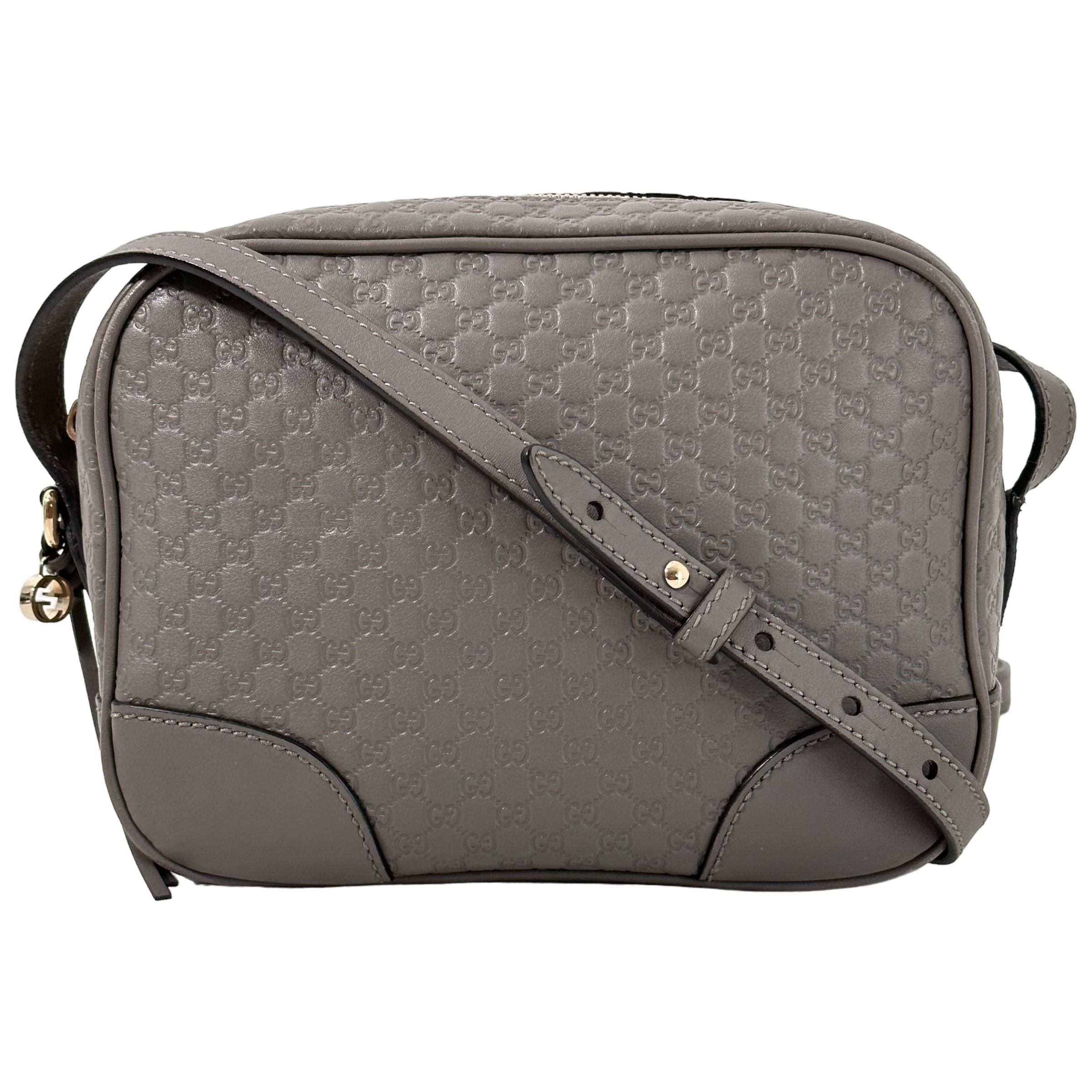 Grey Microguccisimma Mini Bree Crossbody