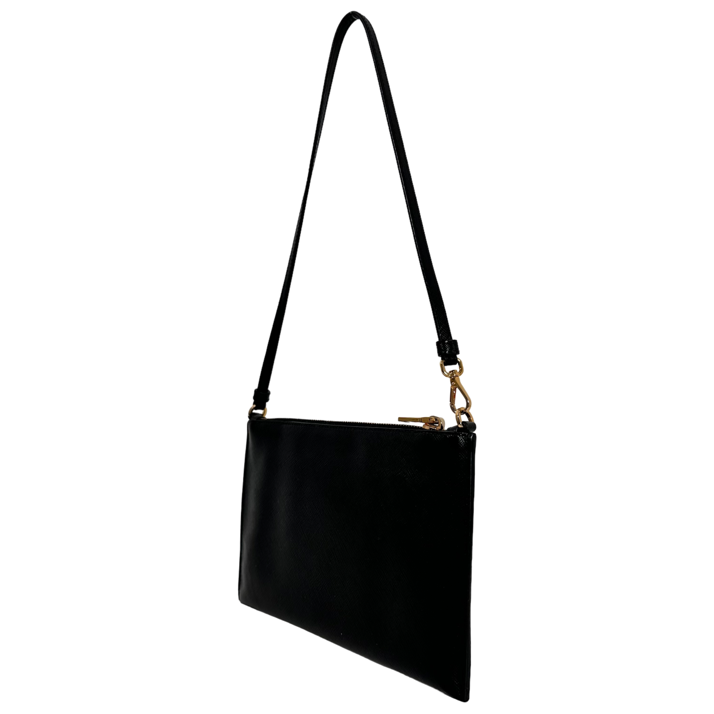 Black Saffiano Shoulder Bag
