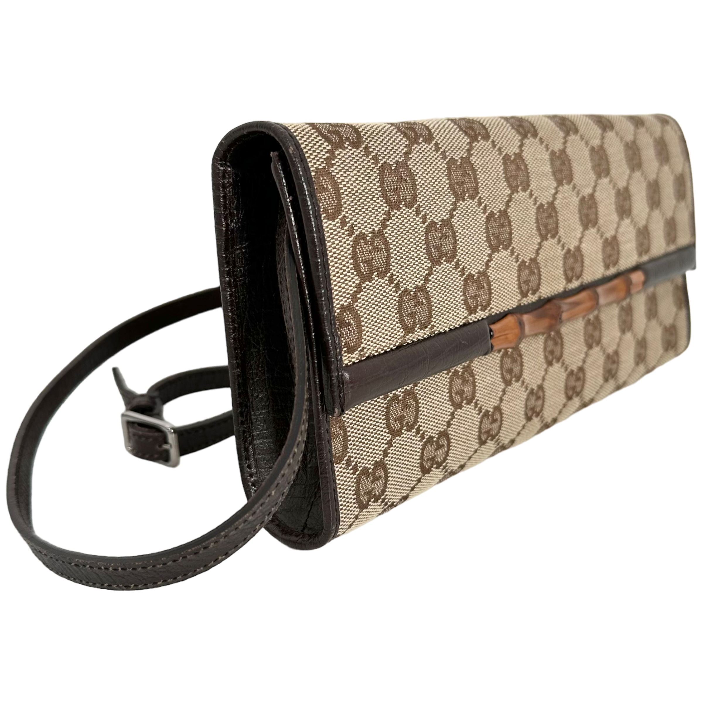 GG Canvas Bamboo Bar Crossbody