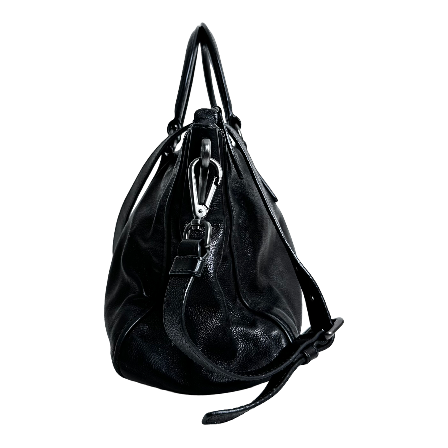 Black Glace Calfskin Handbag