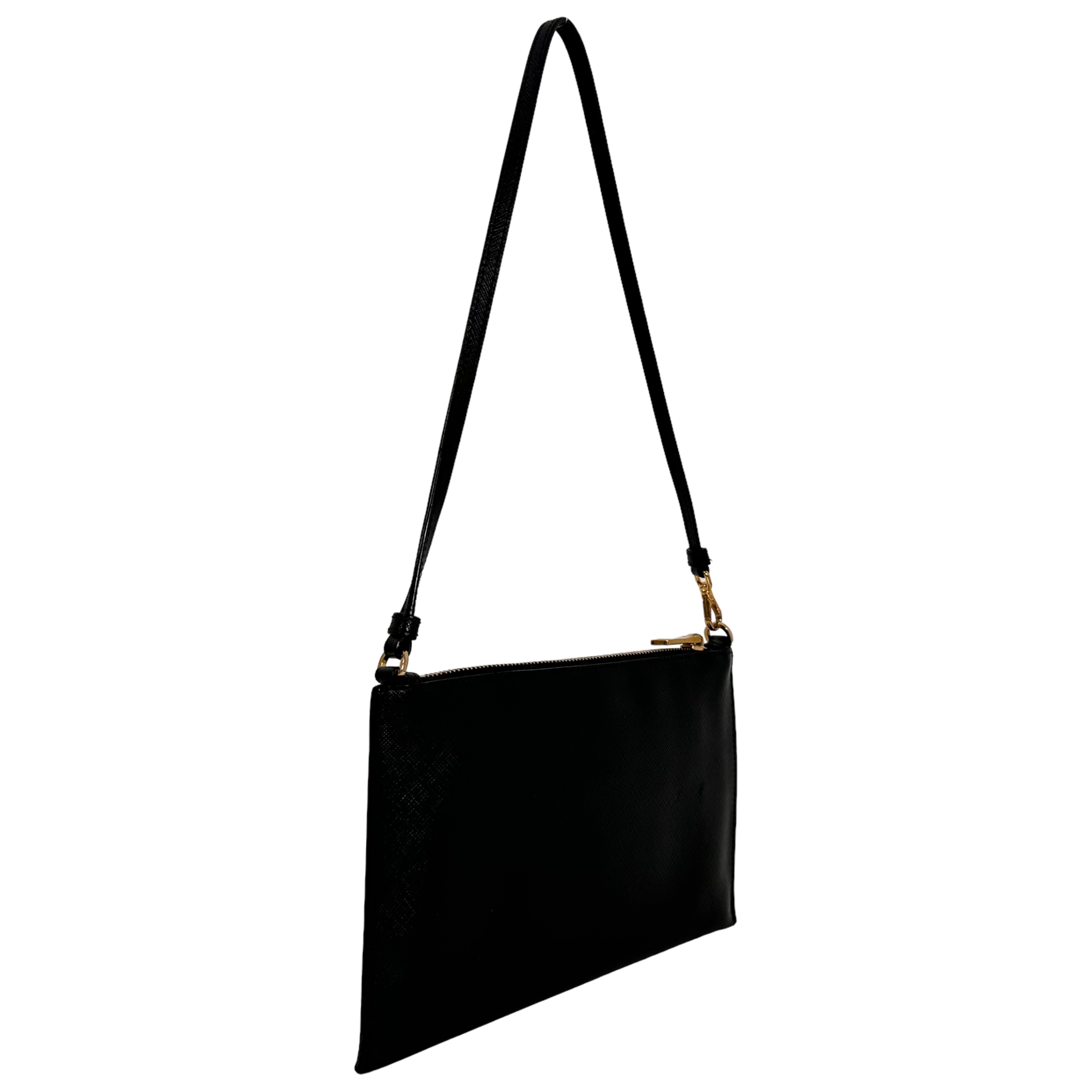 Black Saffiano Shoulder Bag