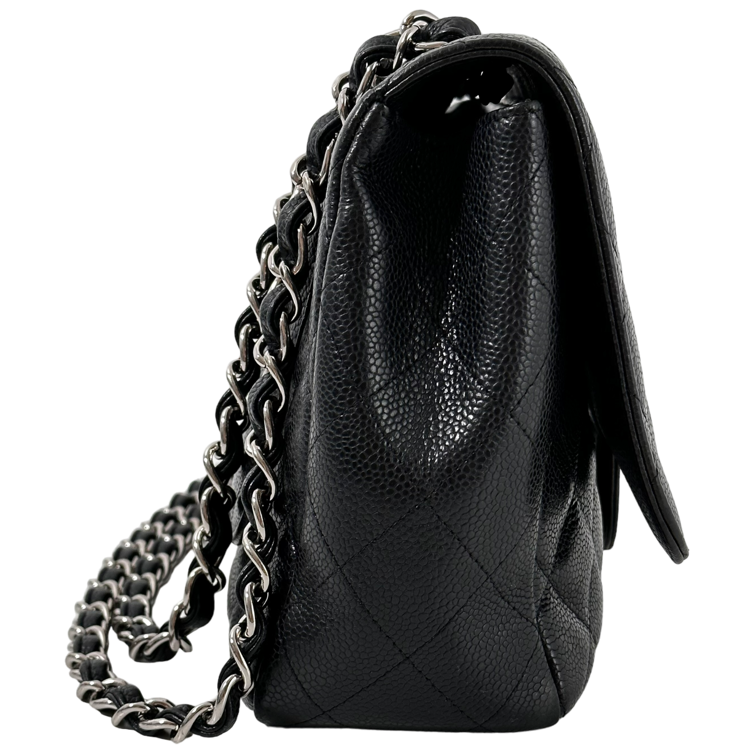 Black Caviar Jumbo Single Flap