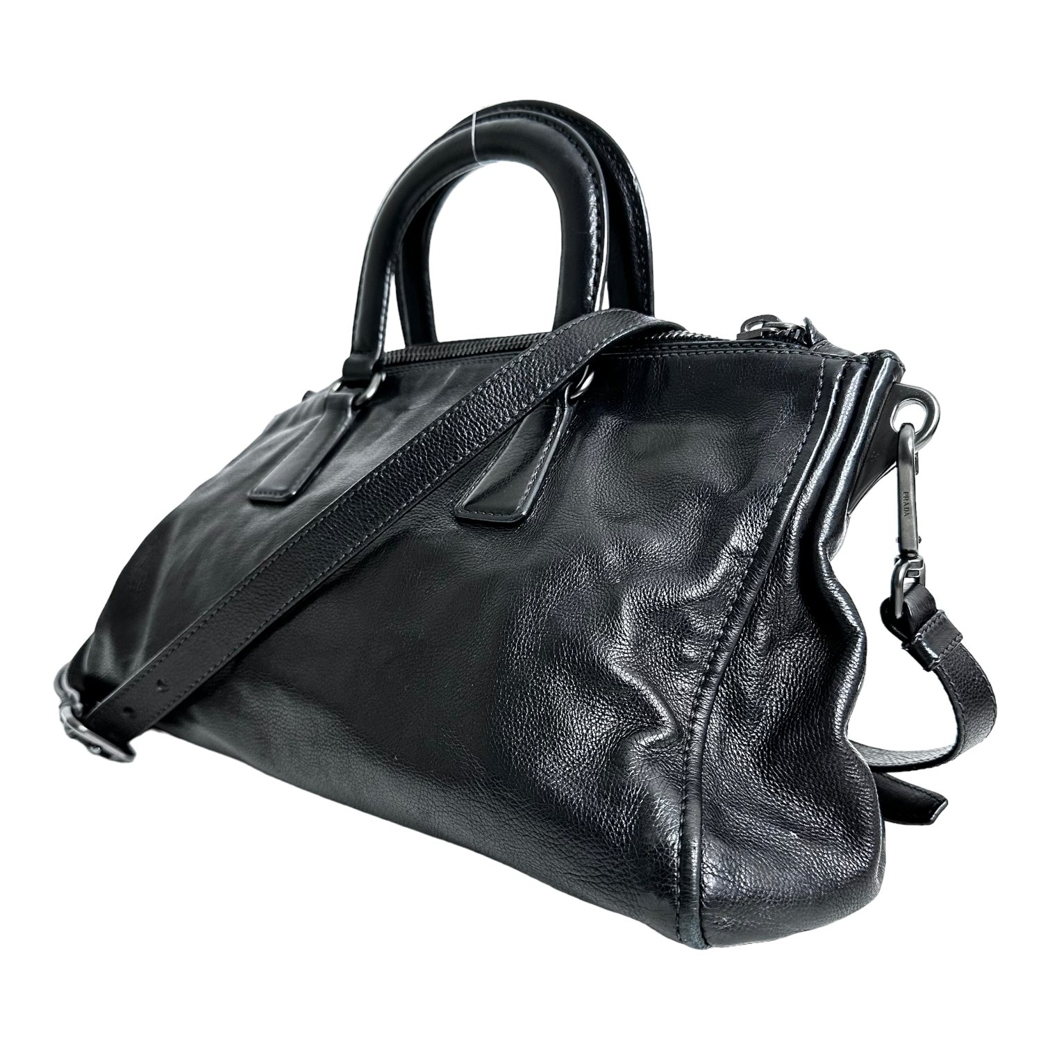 Black Glace Calfskin Handbag
