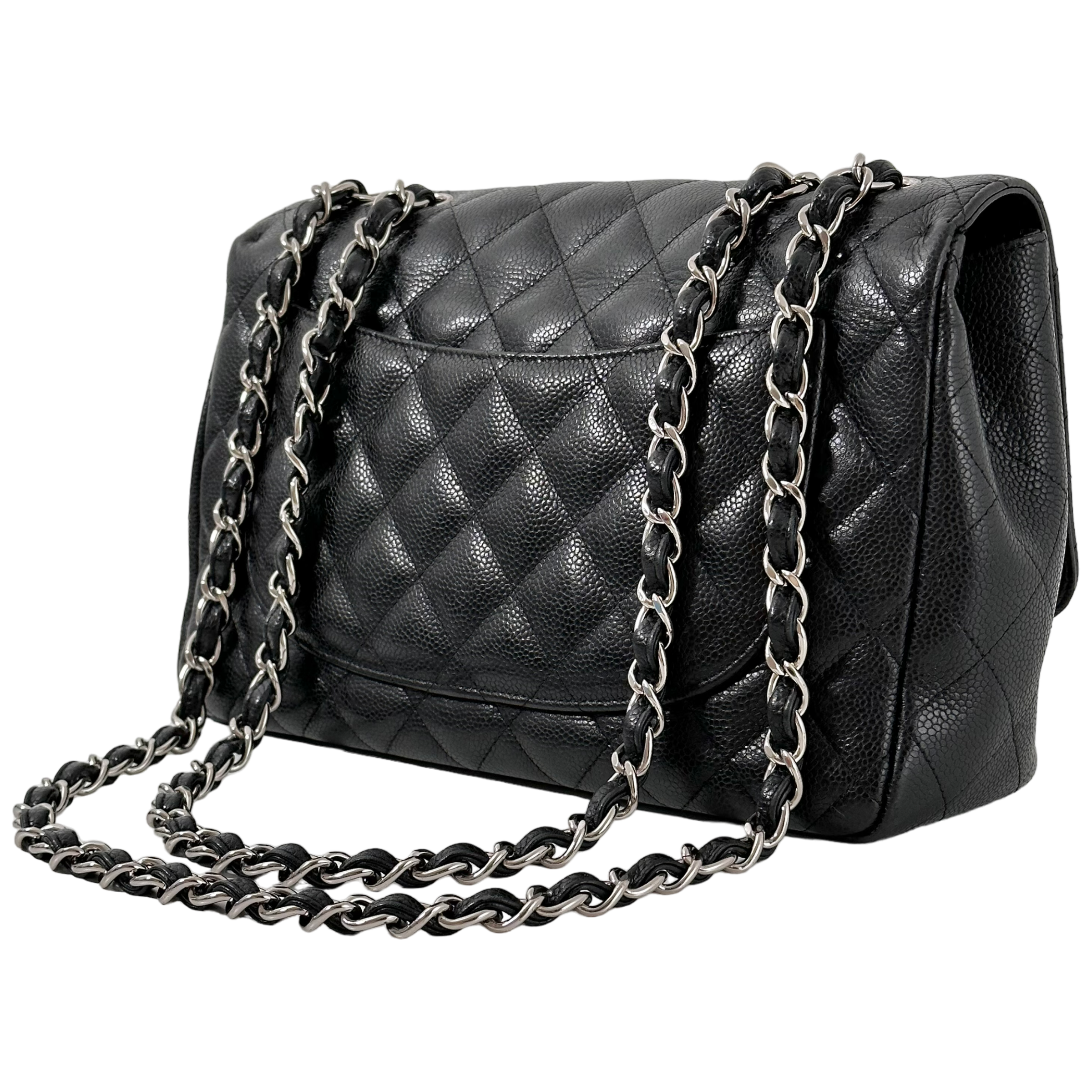 Black Caviar Jumbo Single Flap
