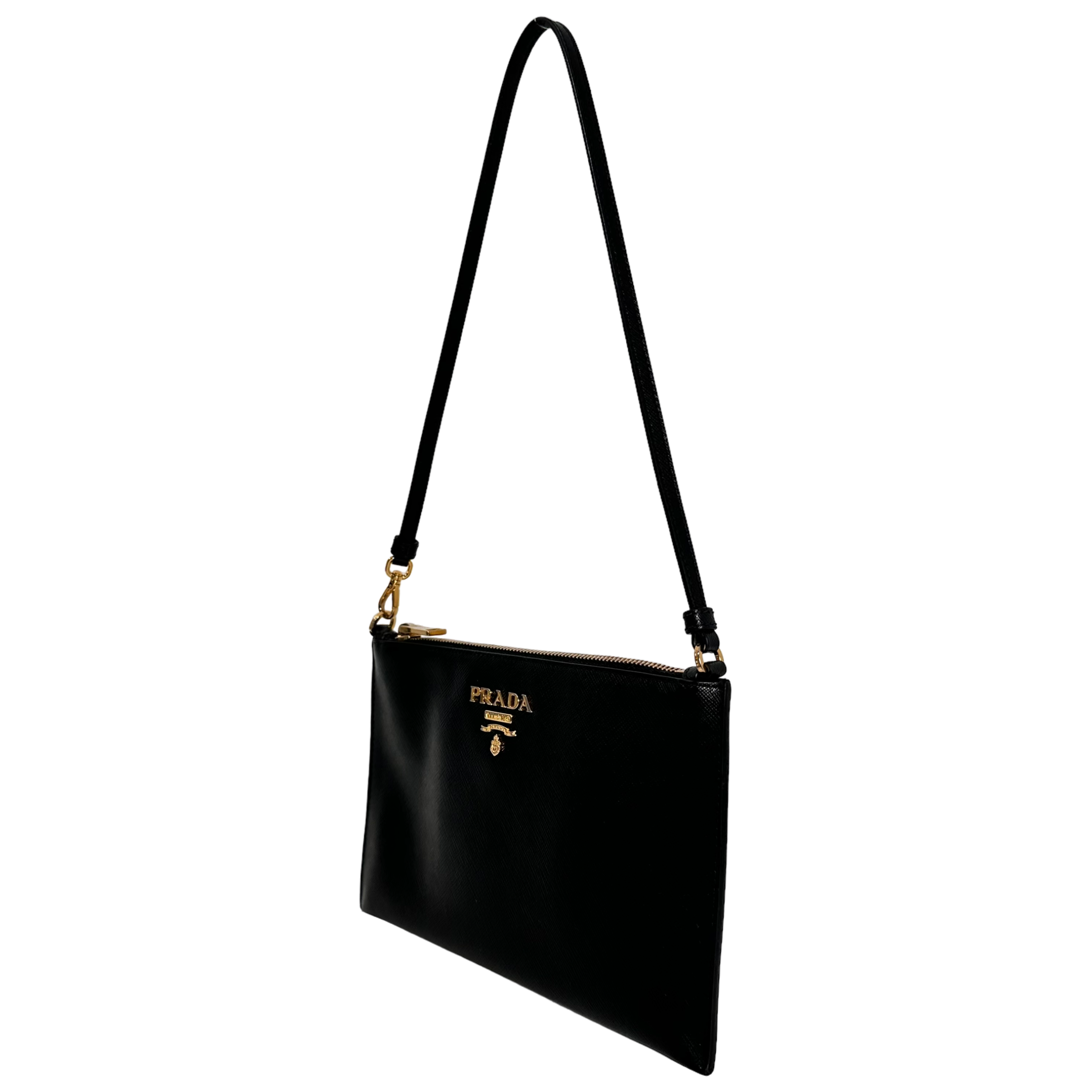 Black Saffiano Shoulder Bag