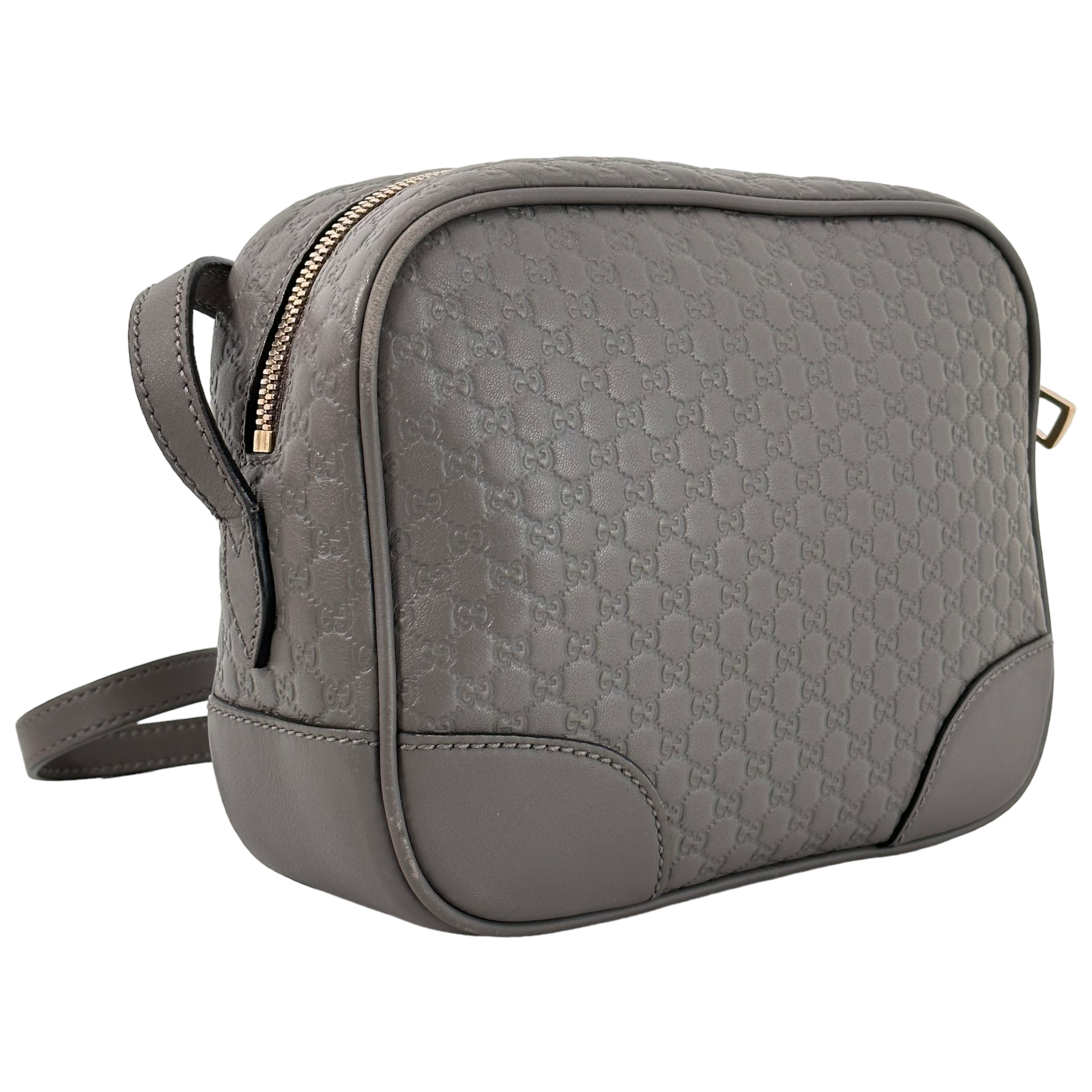 Grey Microguccisimma Mini Bree Crossbody