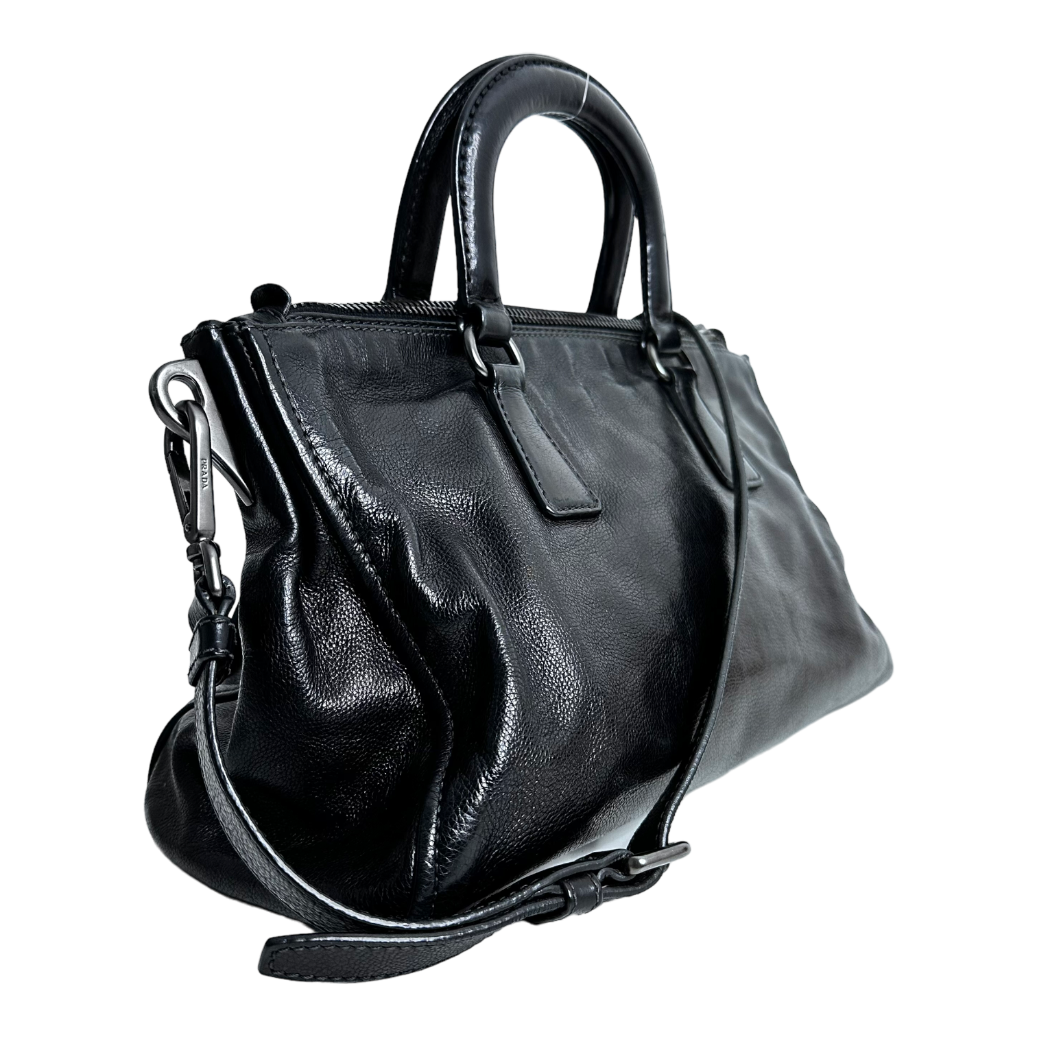 Black Glace Calfskin Handbag
