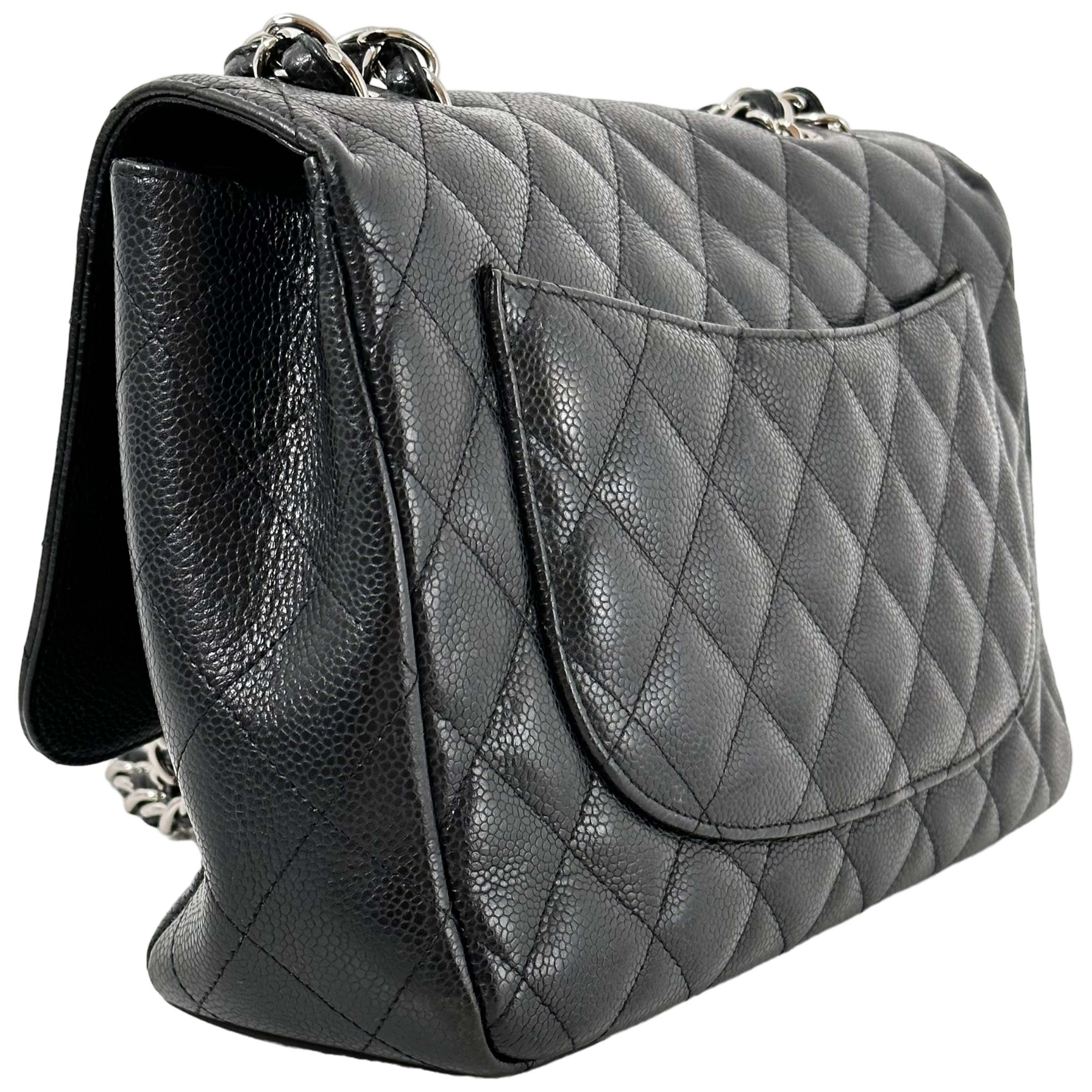Black Caviar Jumbo Single Flap