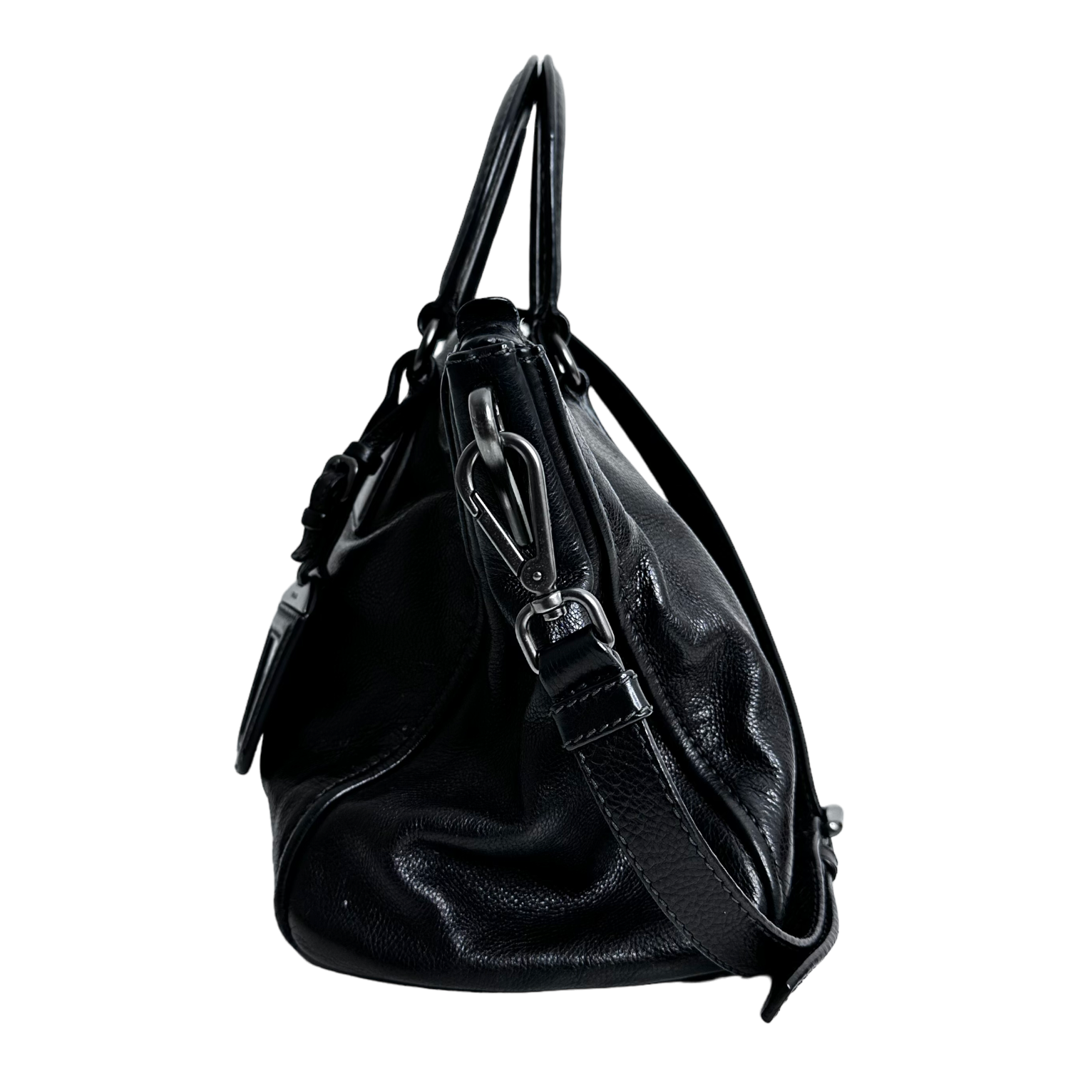 Black Glace Calfskin Handbag