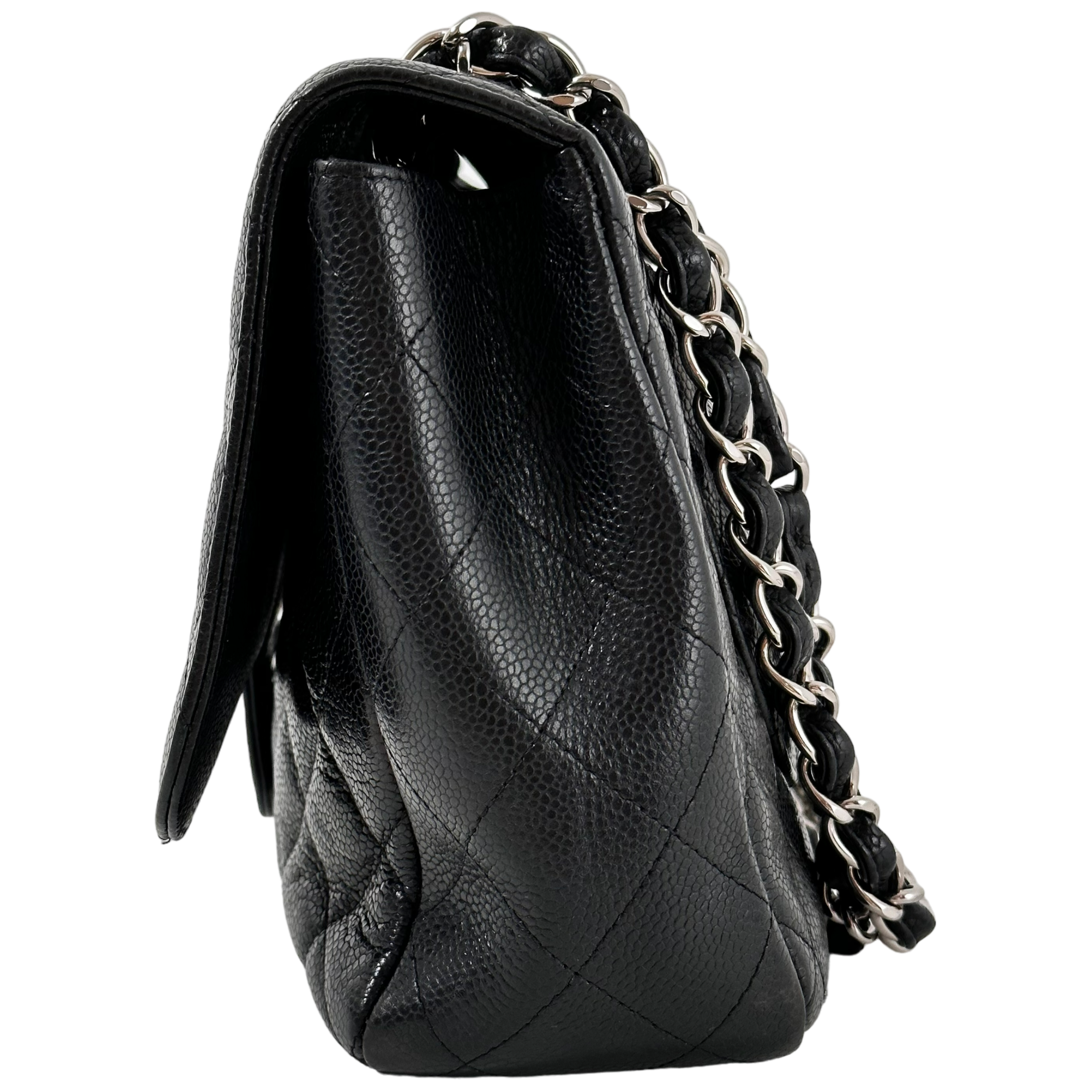 Black Caviar Jumbo Single Flap