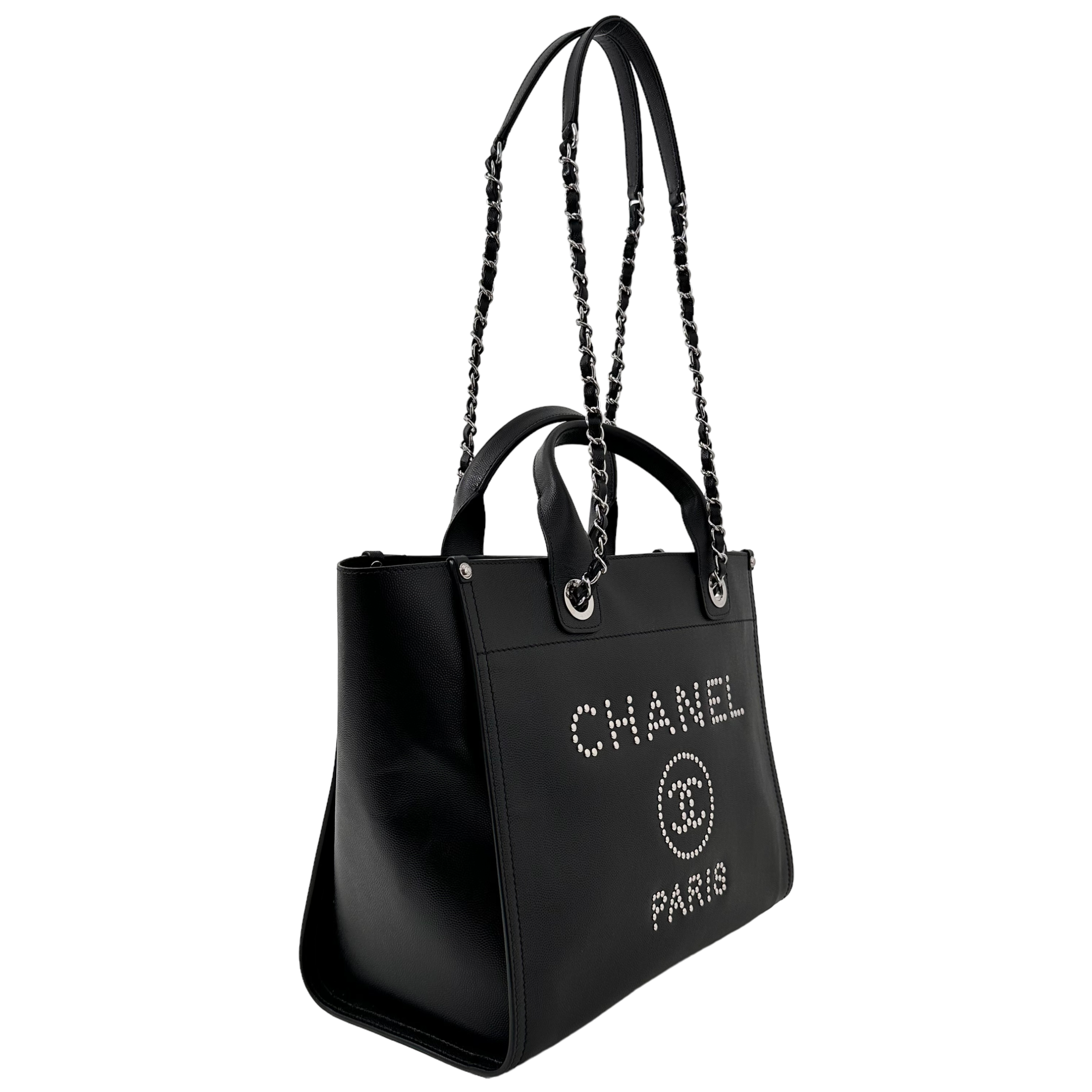 Medium Studded Deauville Shopping Bag