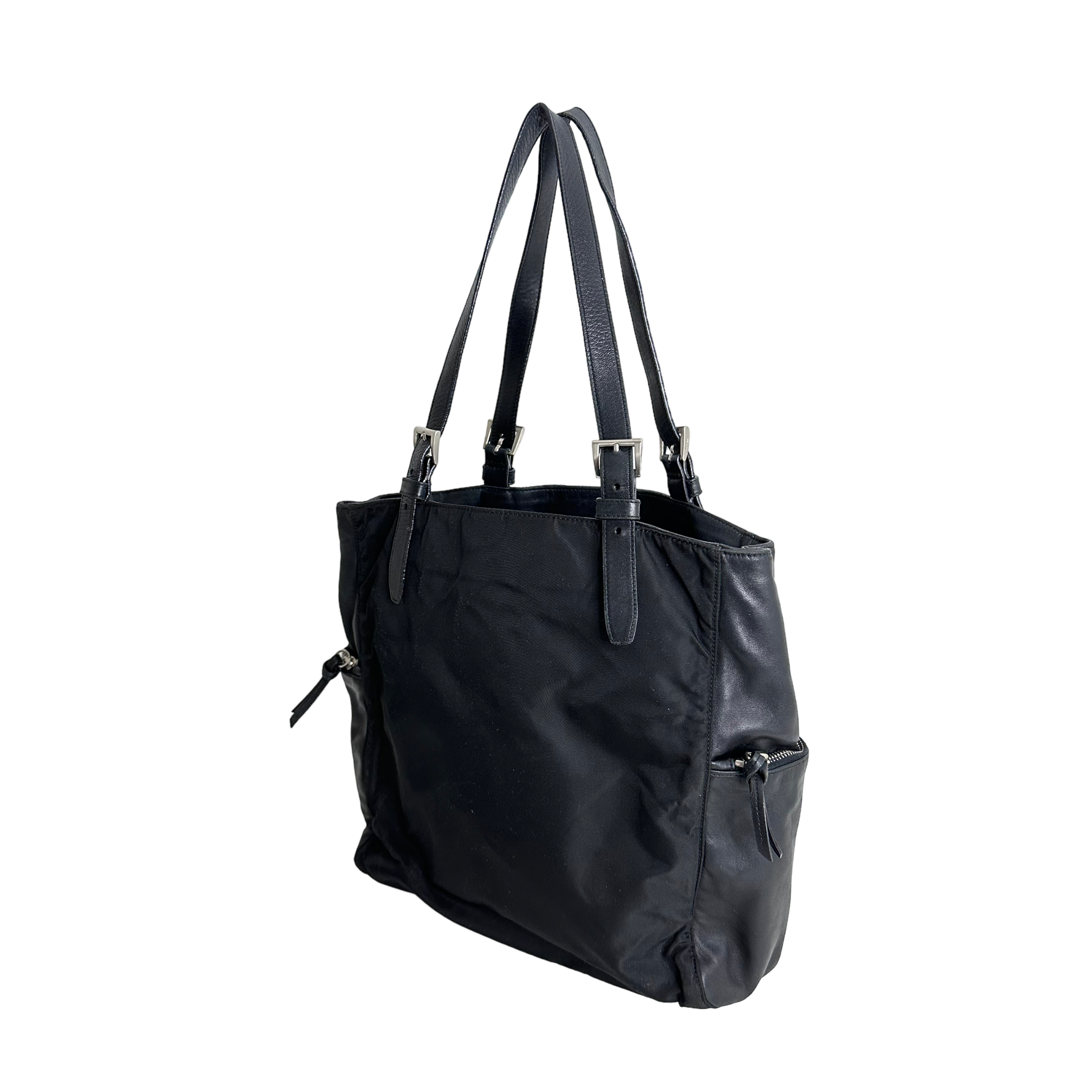 Black Nylon Tote