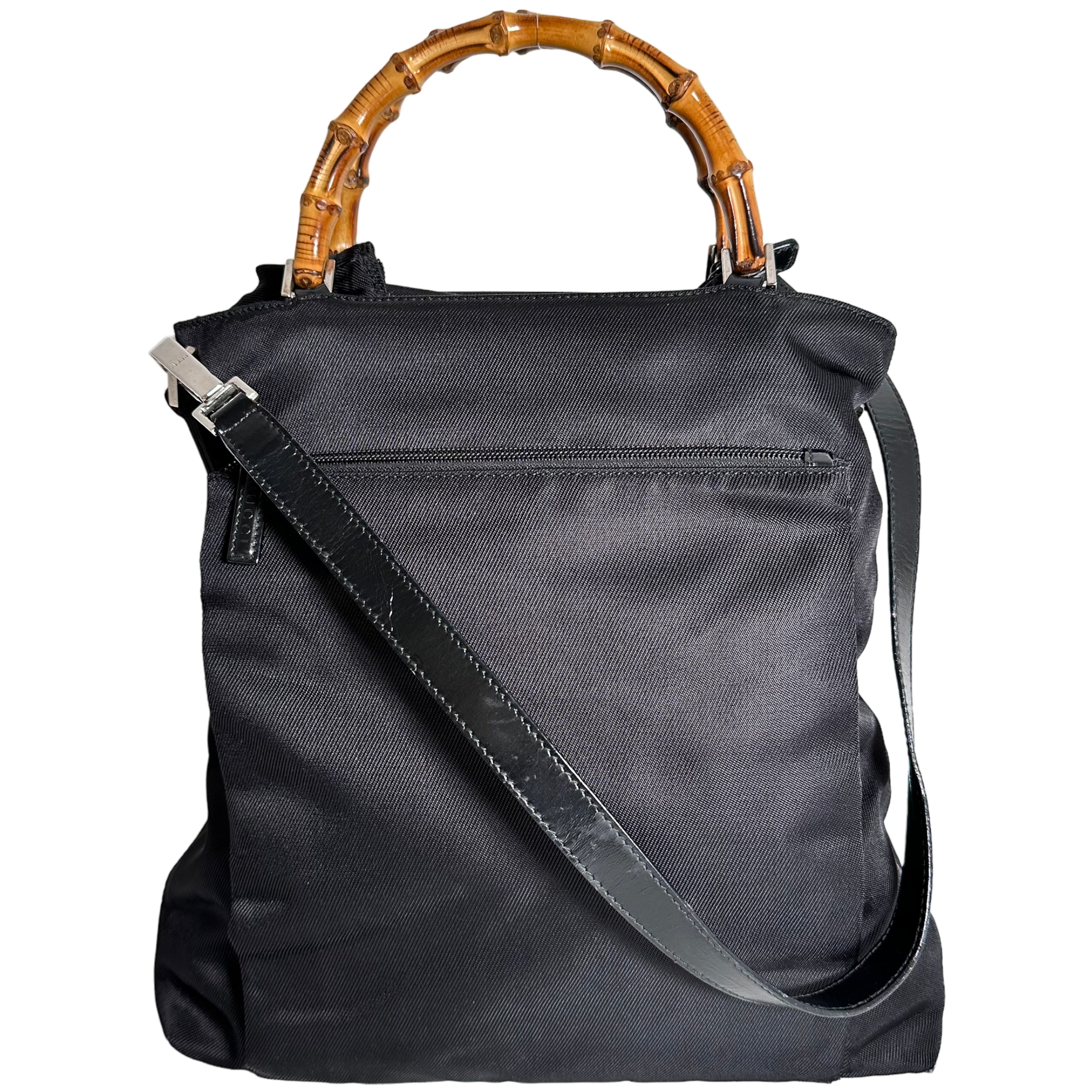 Bamboo Nylon Shoulder Bag