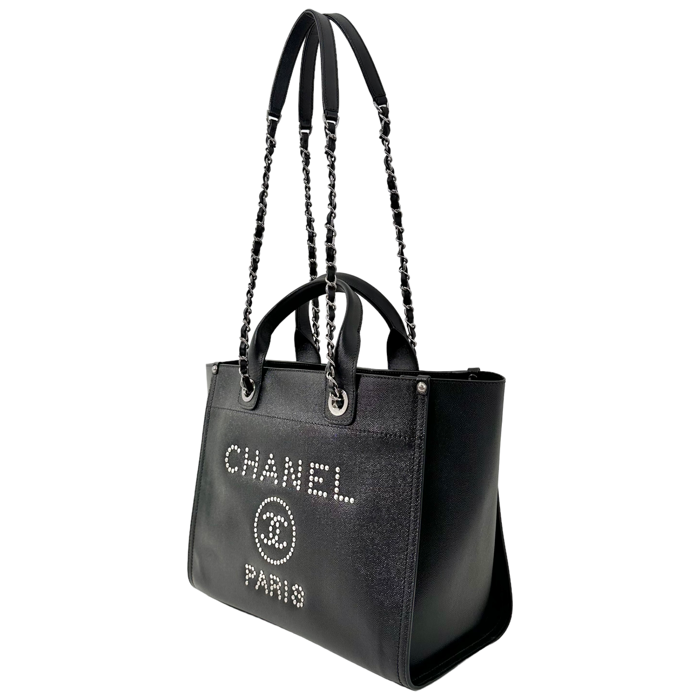 Medium Studded Deauville Shopping Bag