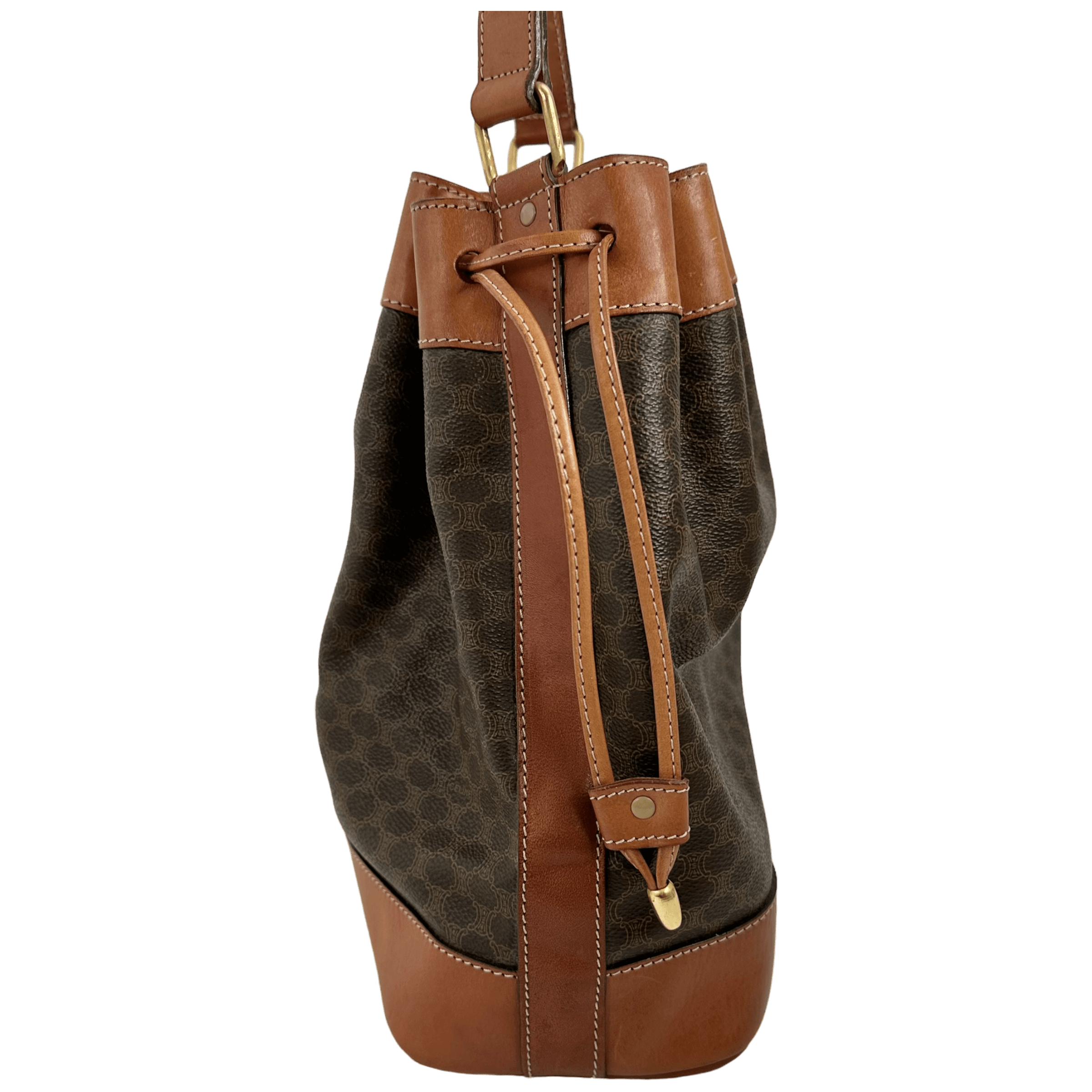 Vintage Macadam Bucket Bag w/Pouch