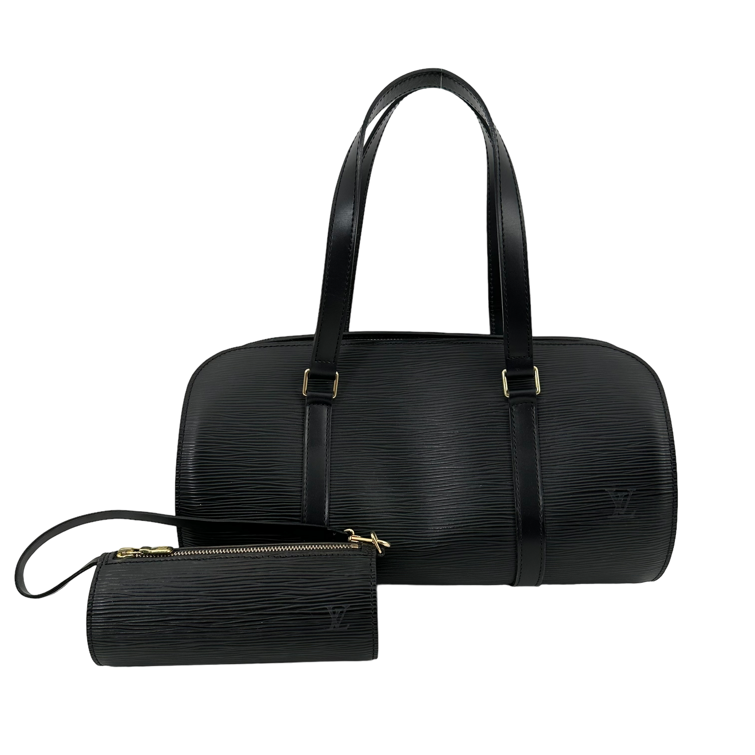 Black Epi Soufflot w/ Pouch