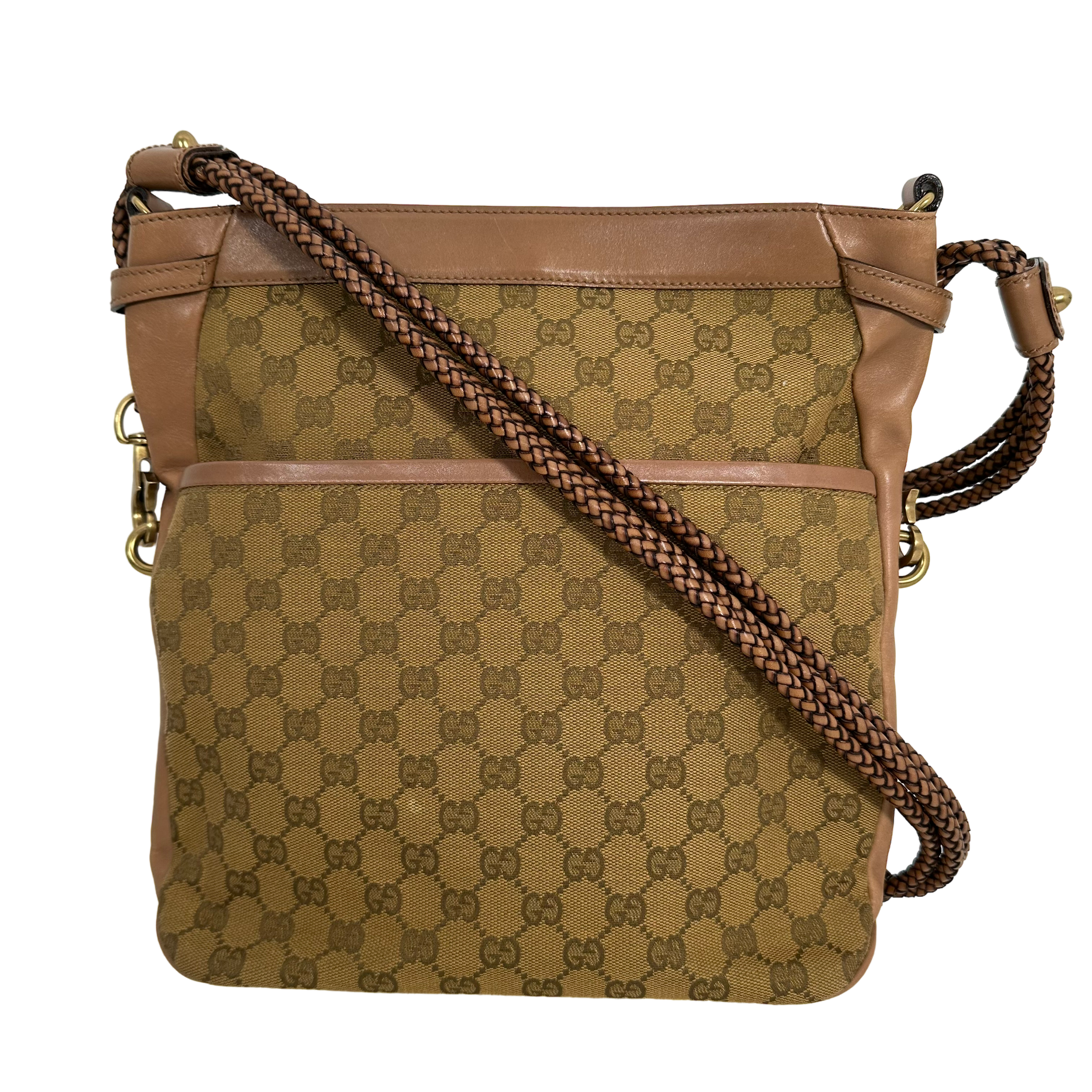 Braided GG Canvas Crossbody