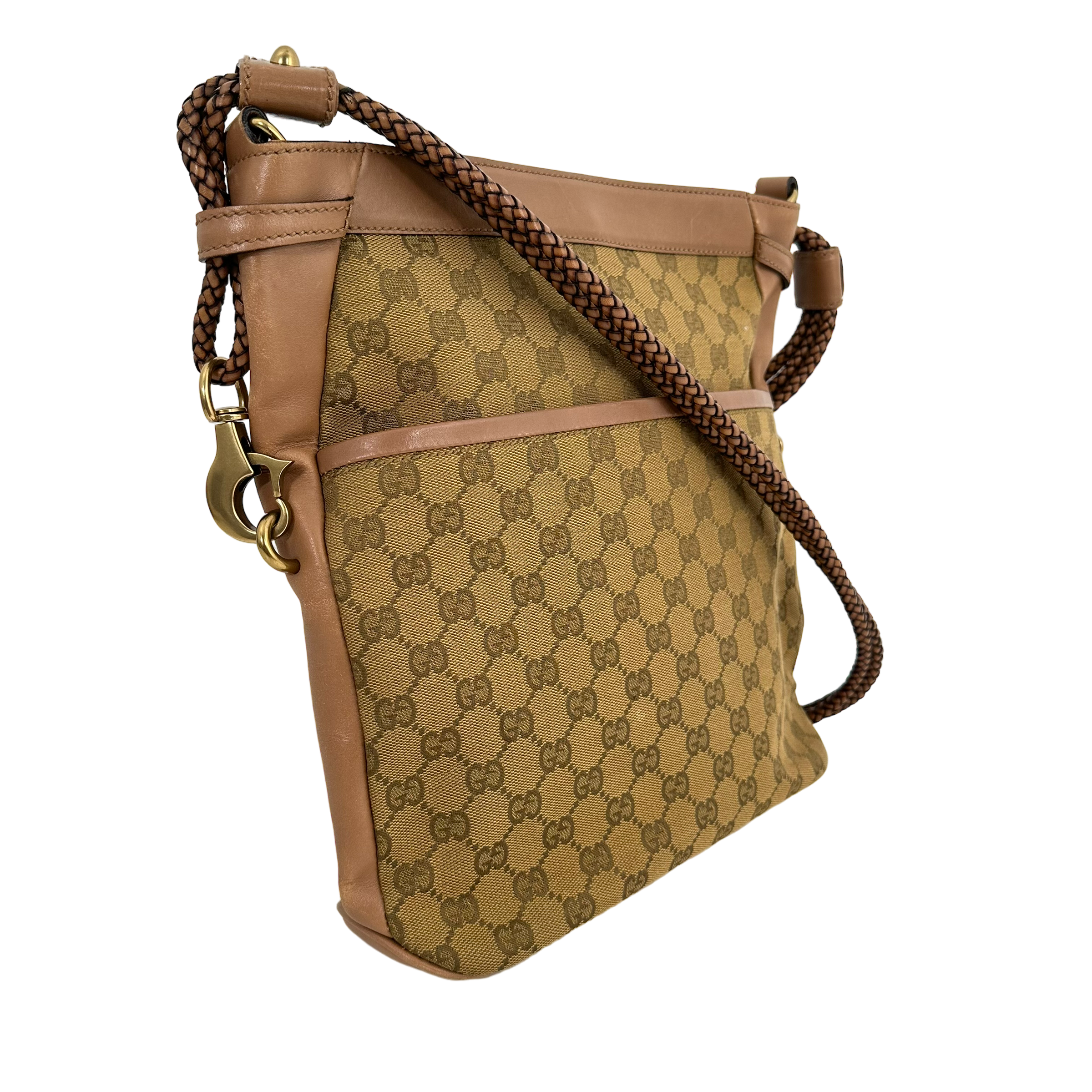 Braided GG Canvas Crossbody