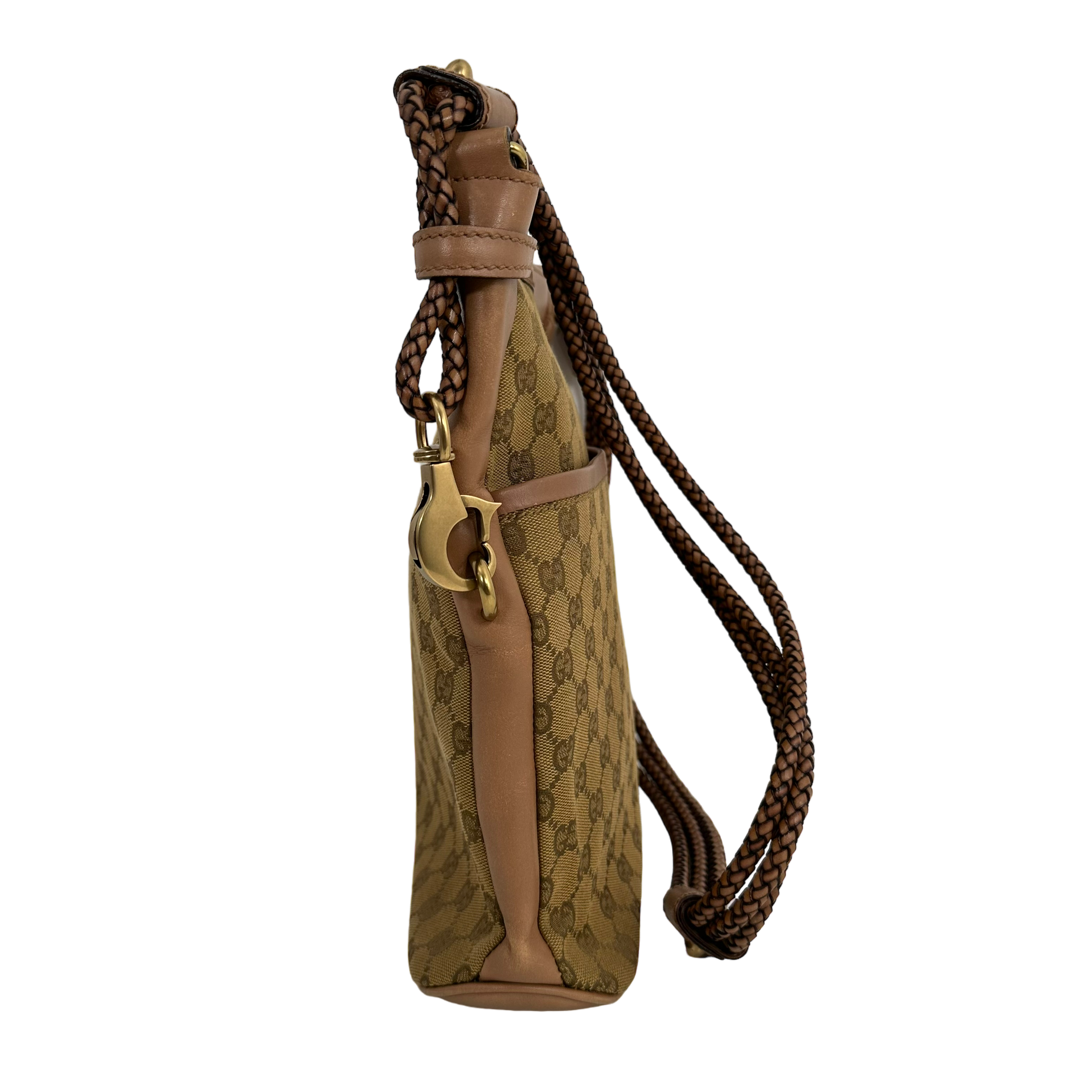 Braided GG Canvas Crossbody