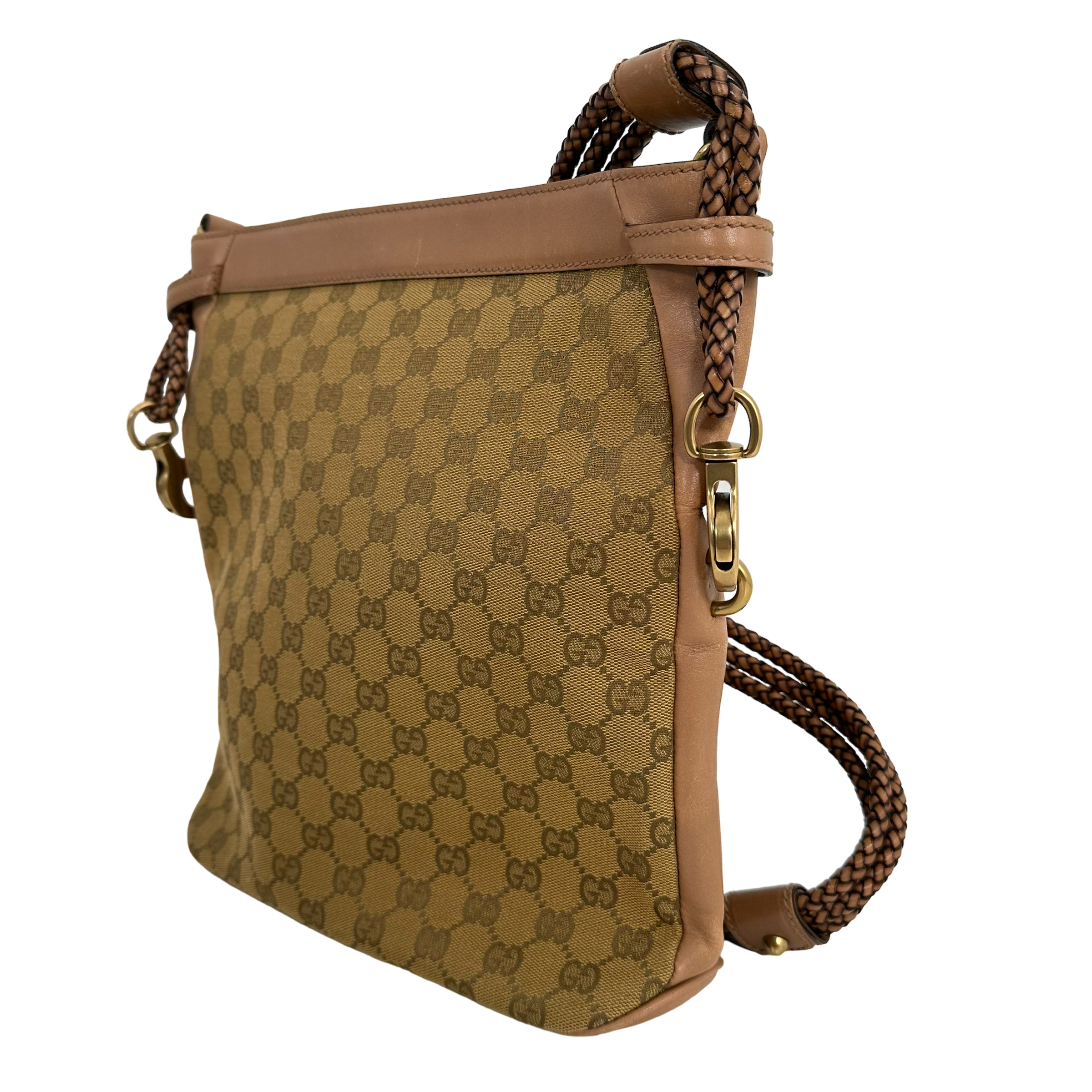 Braided GG Canvas Crossbody
