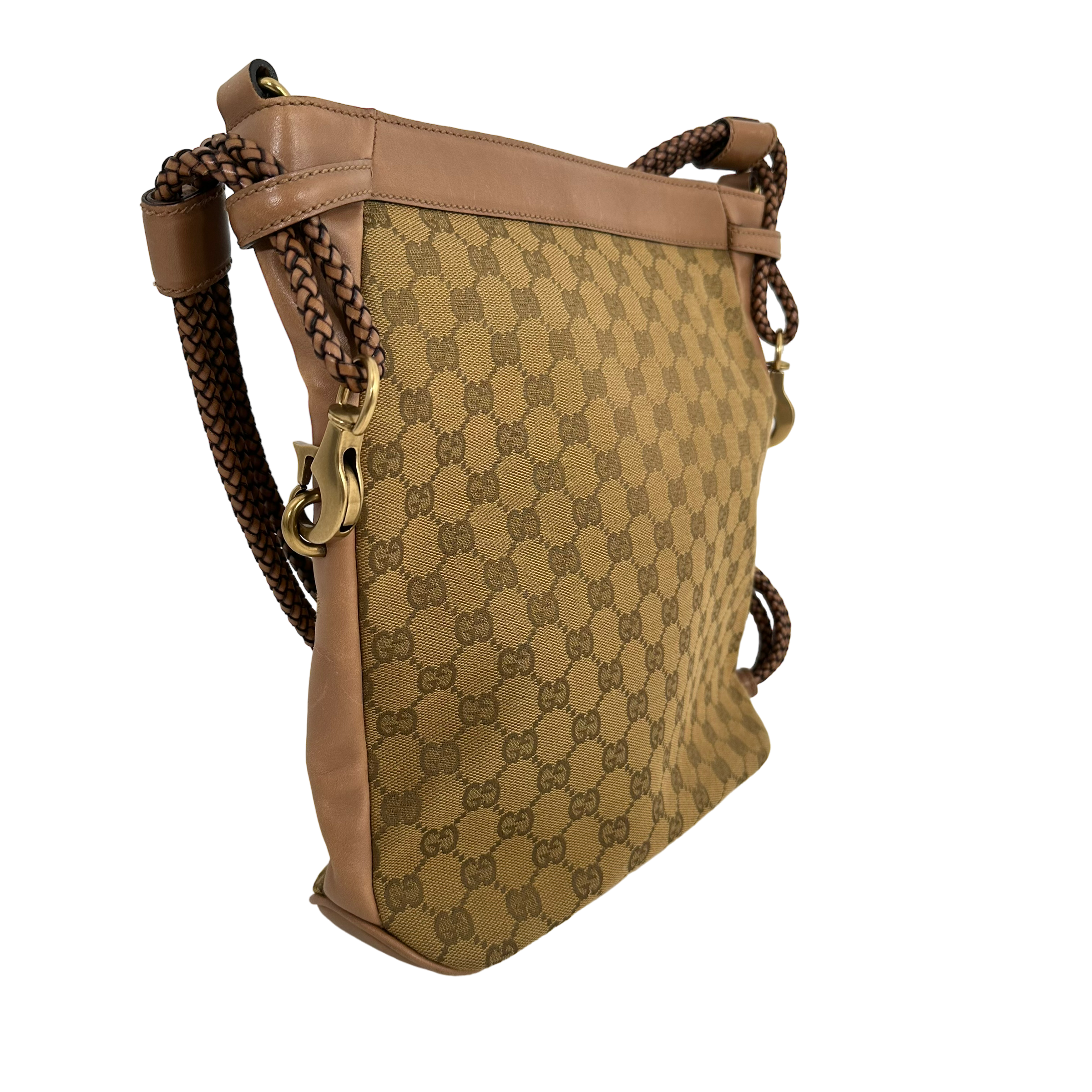 Braided GG Canvas Crossbody