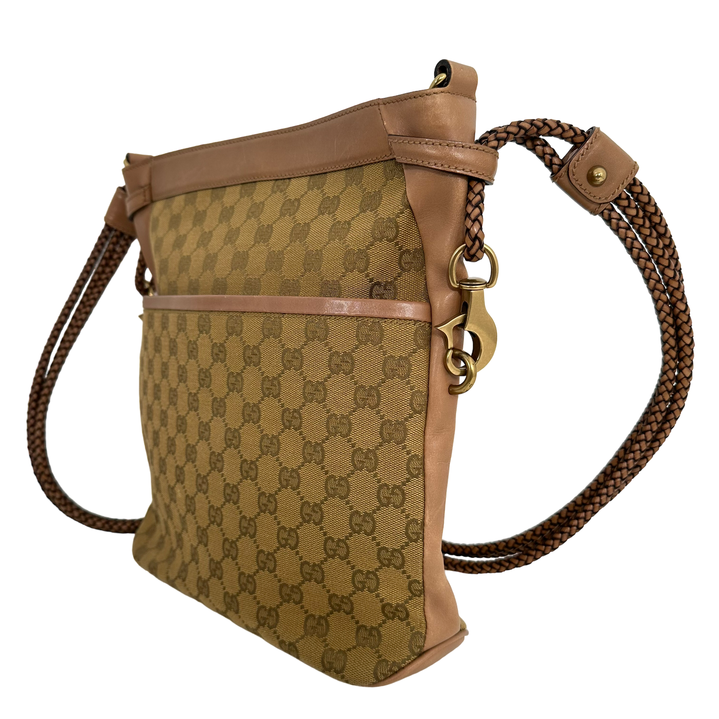 Braided GG Canvas Crossbody