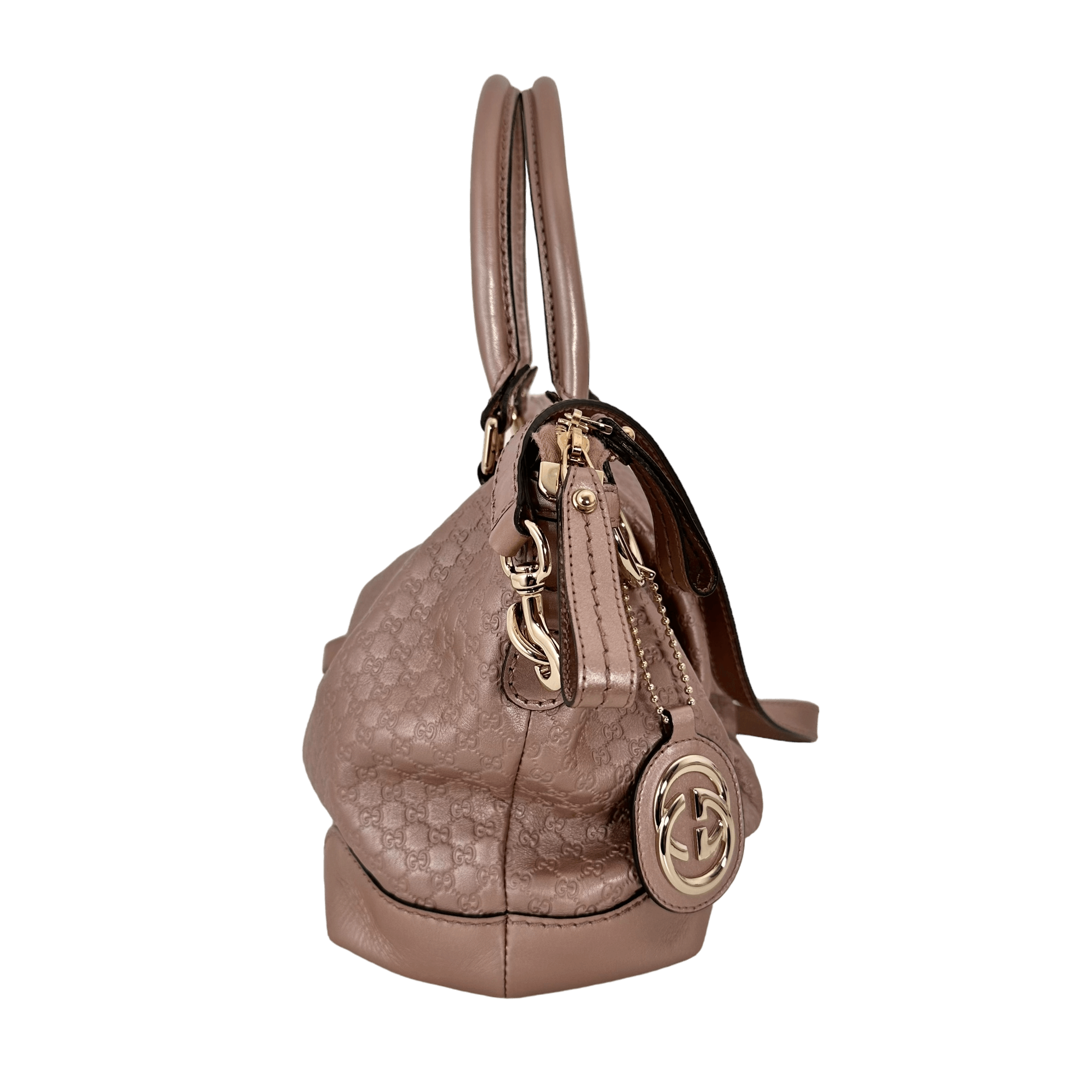 Pink Metallic Micro Guccissima