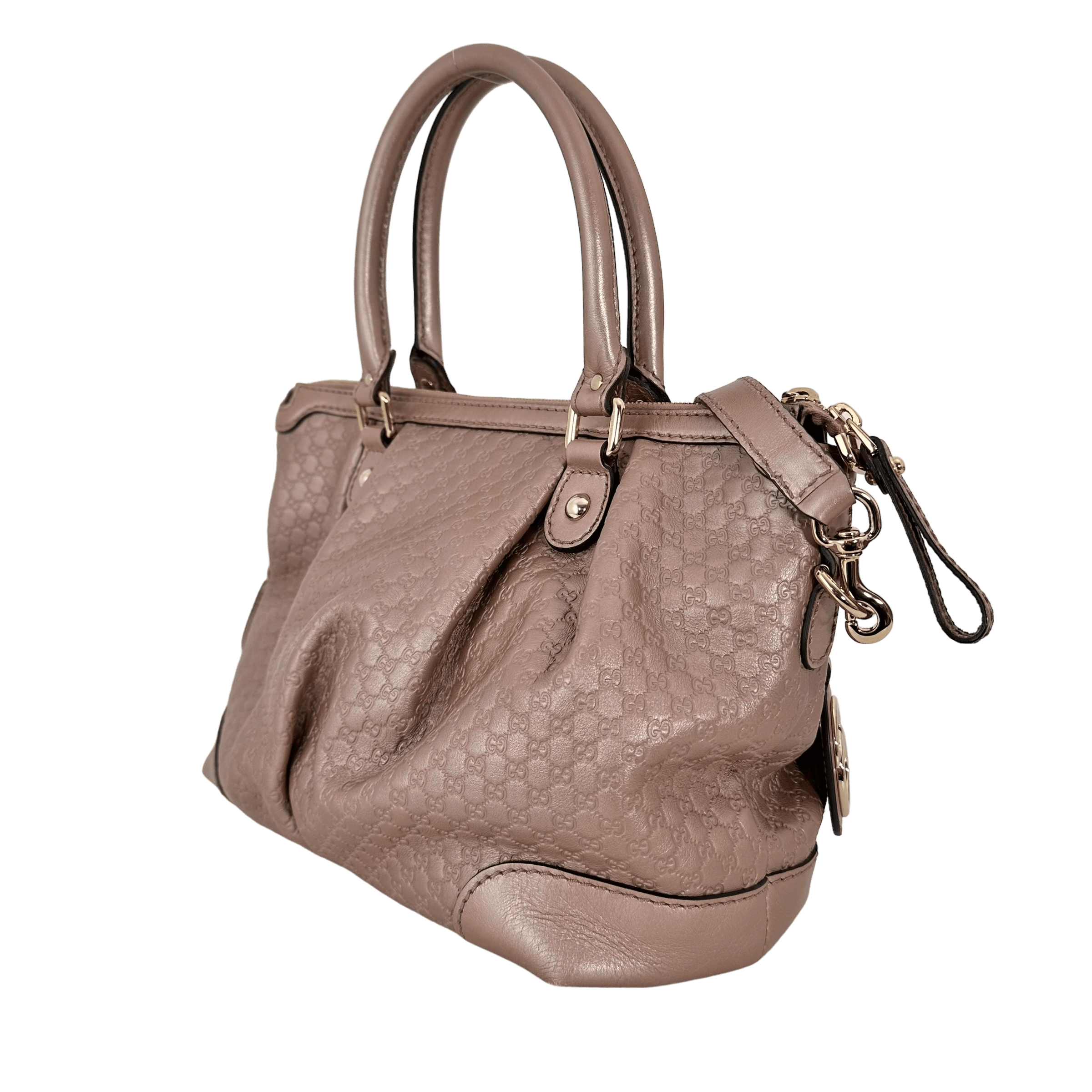 Pink Metallic Micro Guccissima