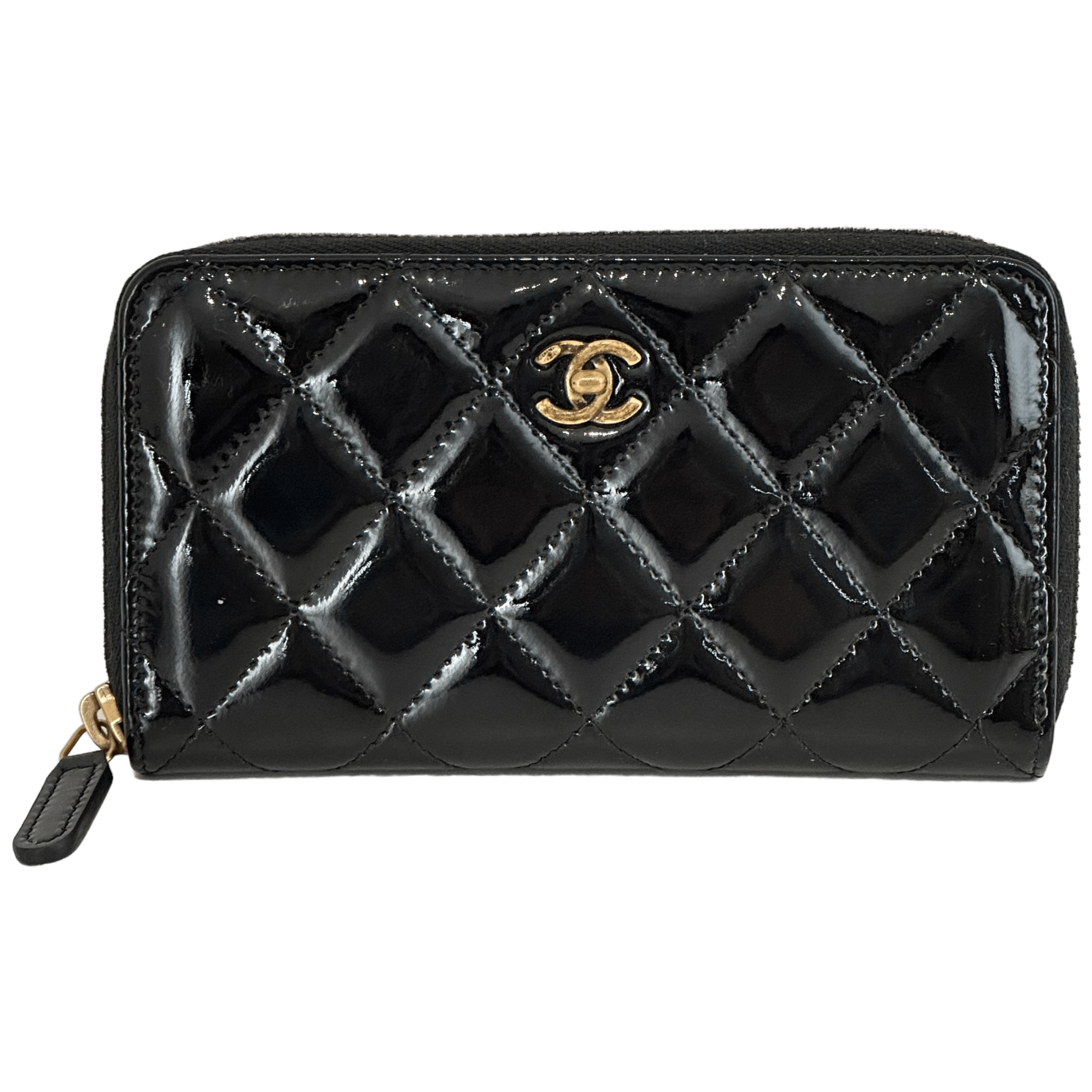 Black Patent Leather Wallet