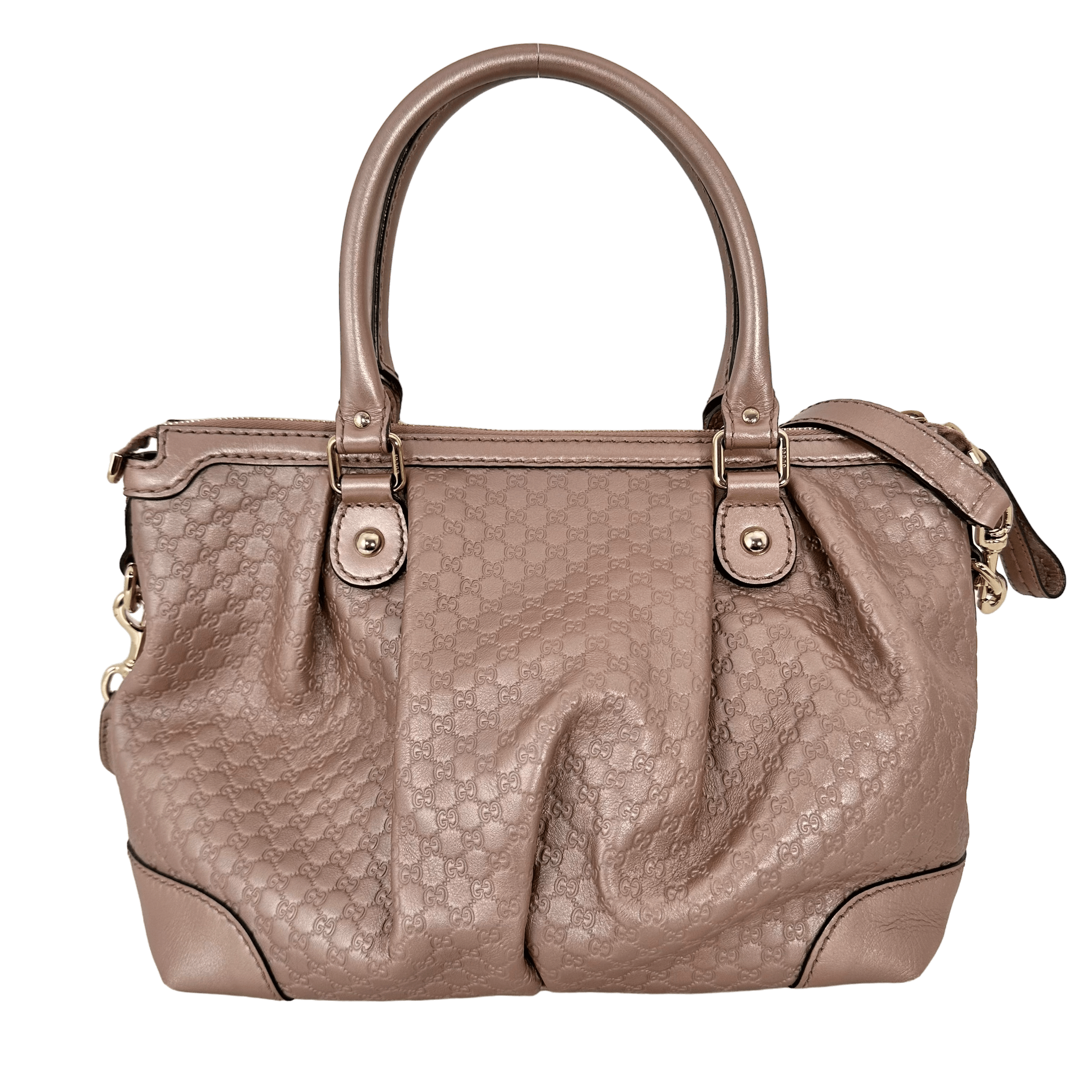 Pink Metallic Micro Guccissima
