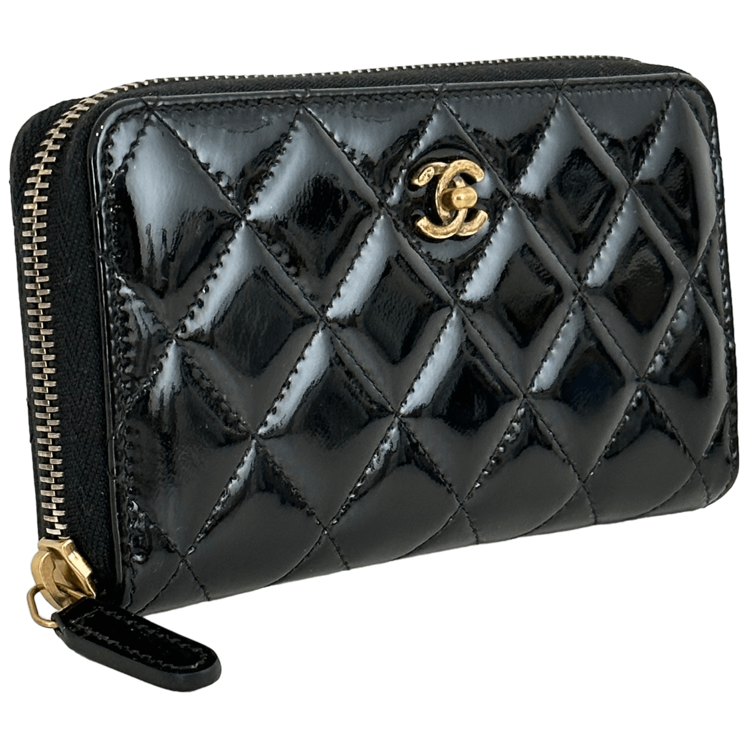 Black Patent Leather Wallet