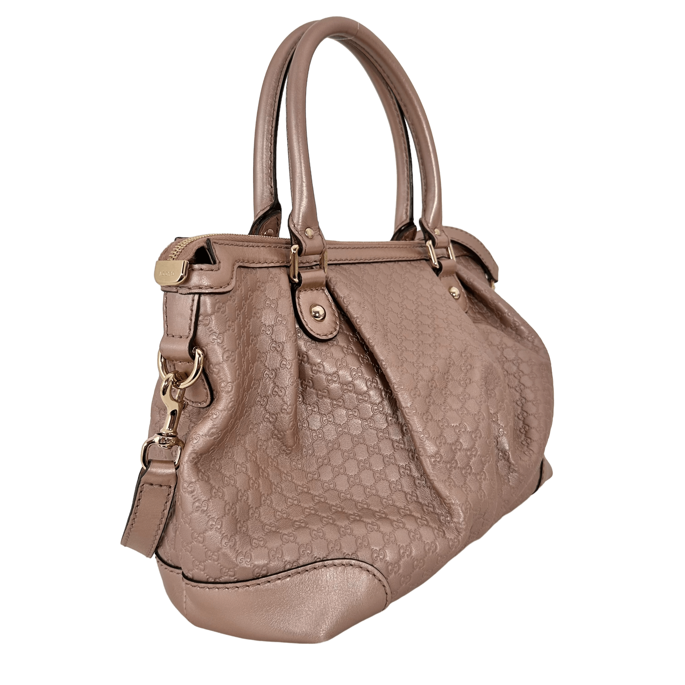 Pink Metallic Micro Guccissima