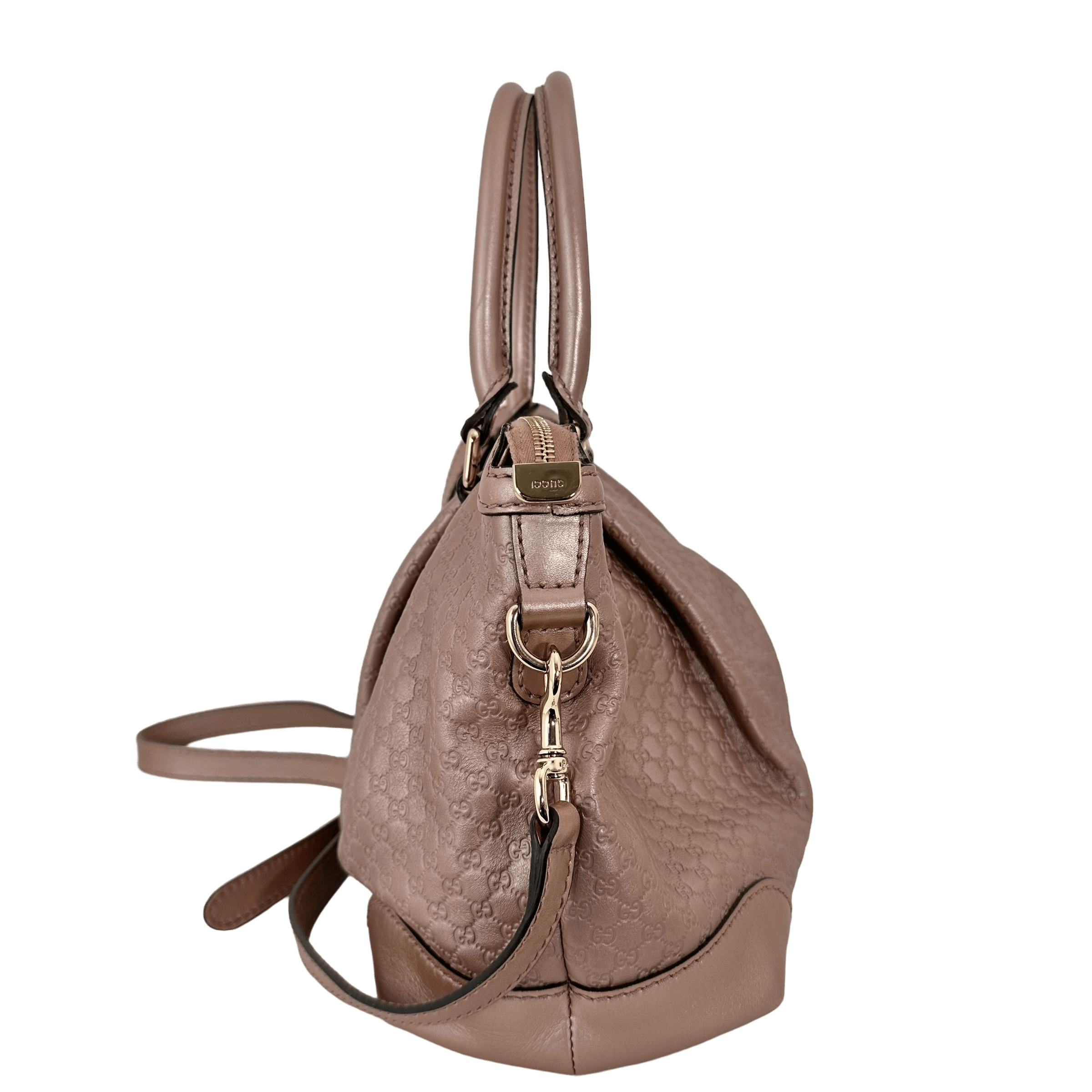 Pink Metallic Micro Guccissima