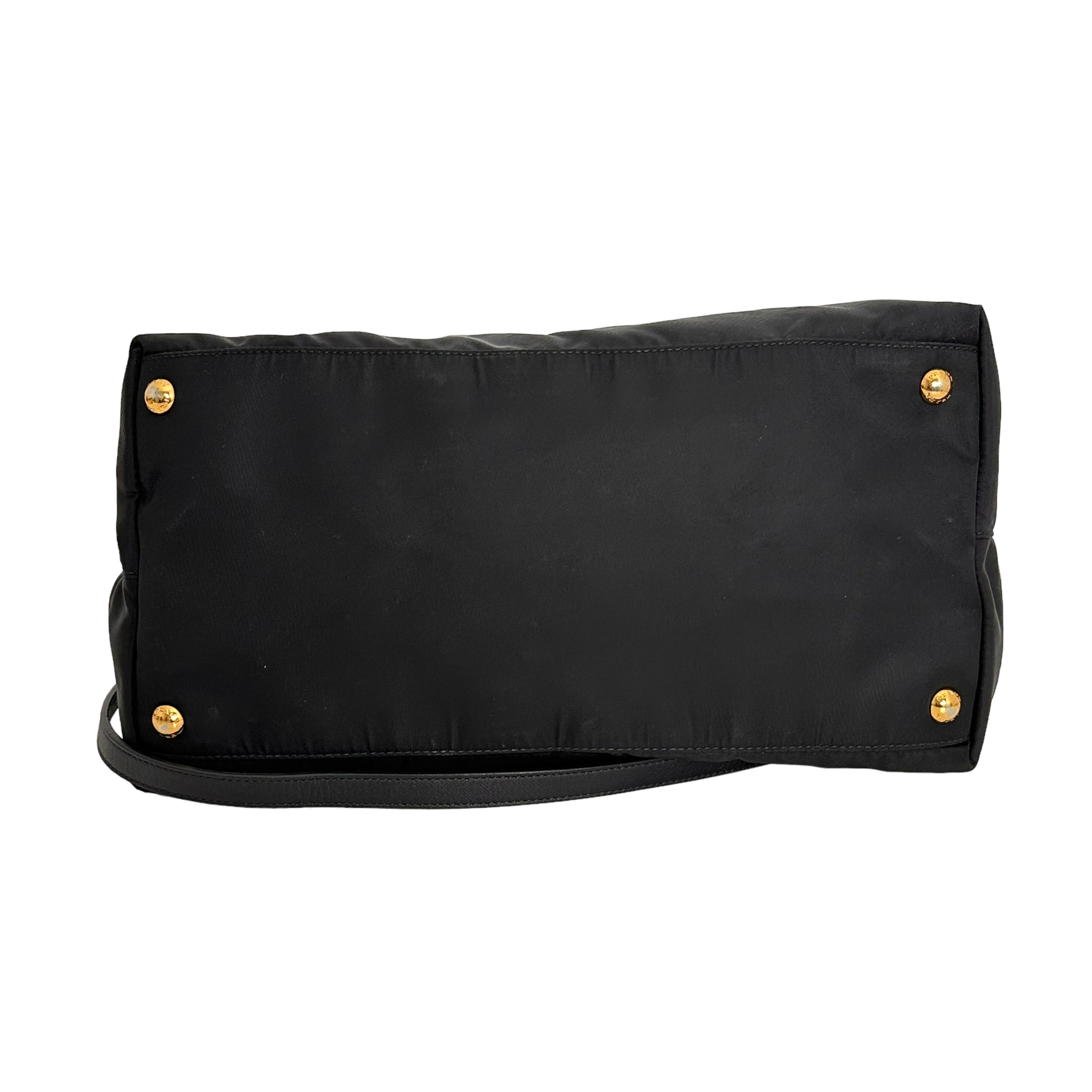 Saffiano-Trimmed Tessuto Tote