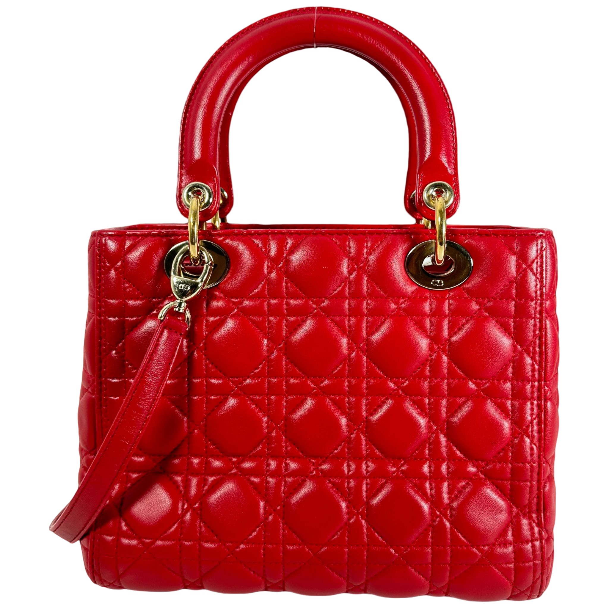 Red Medium Lady Dior
