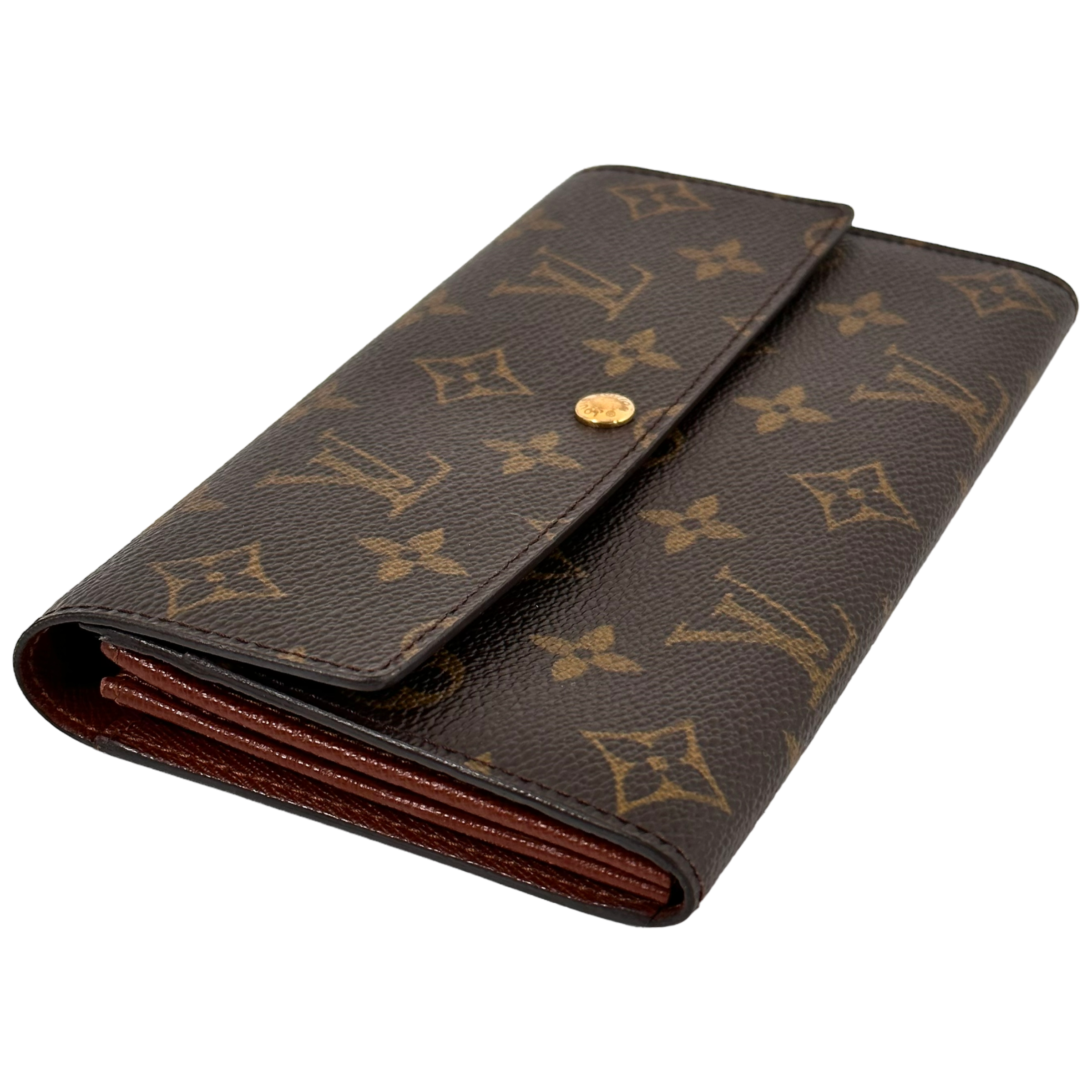 Monogram Money Wallet w/ Gold Chain