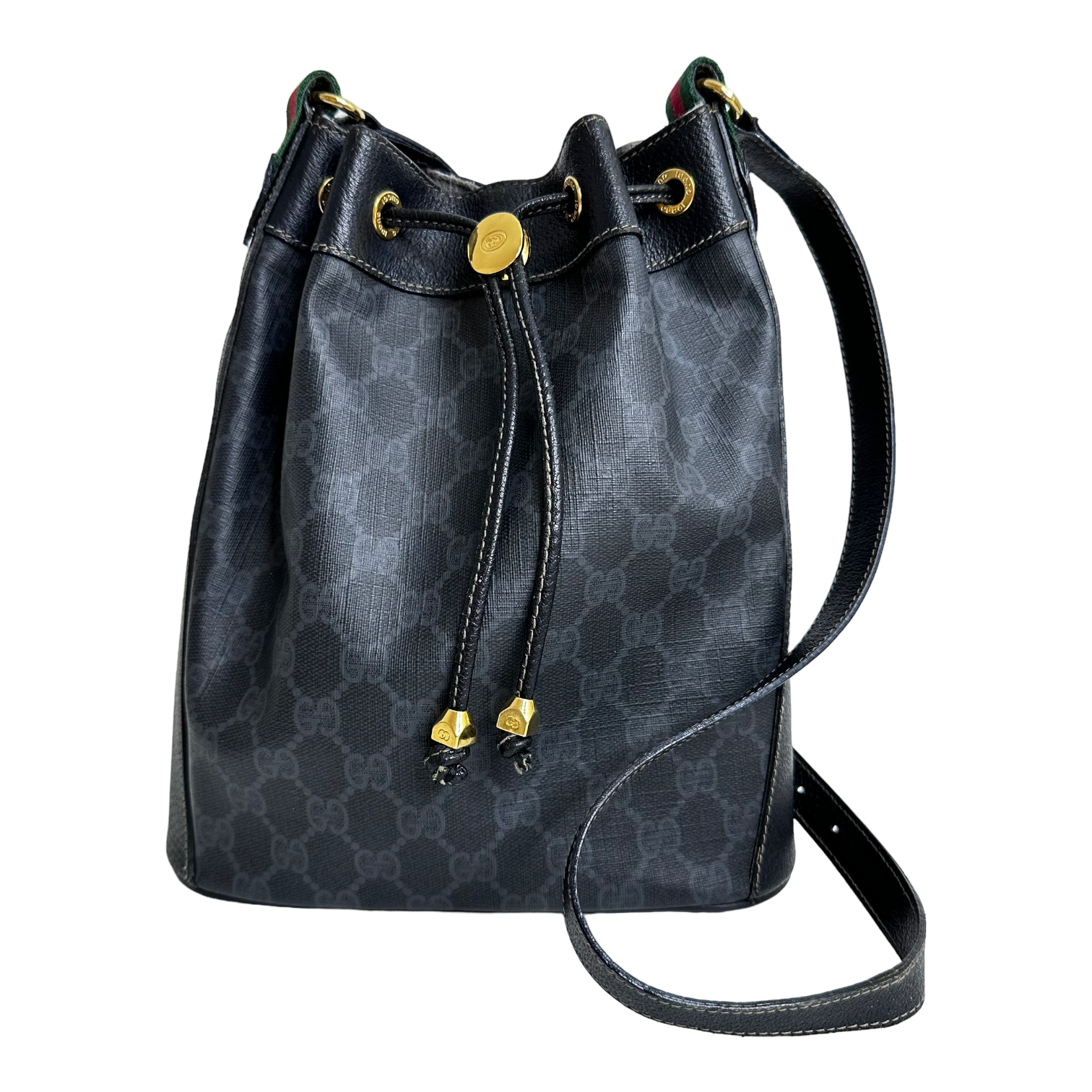 Black GG Bucket Bag