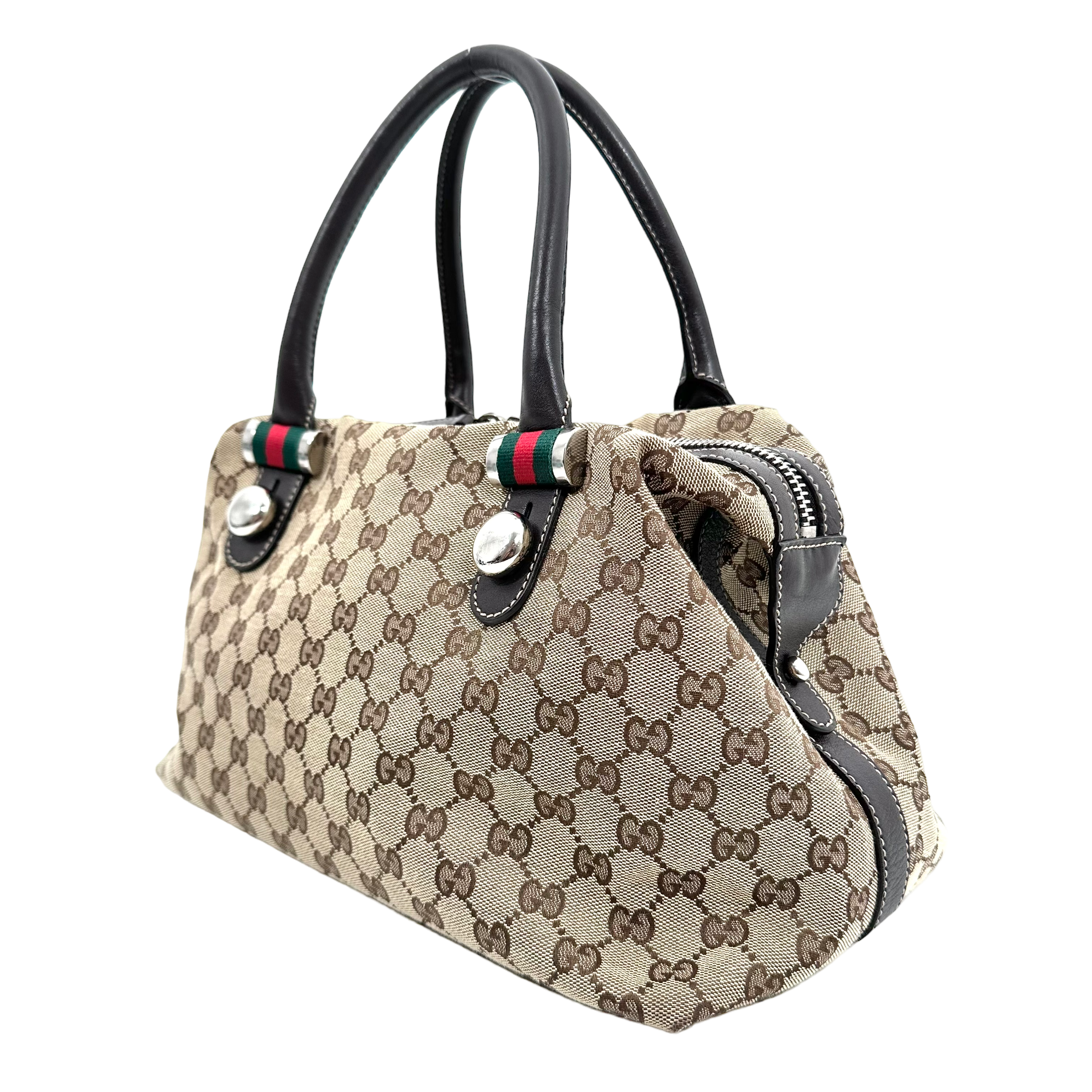 Vintage GG Canvas Handbag