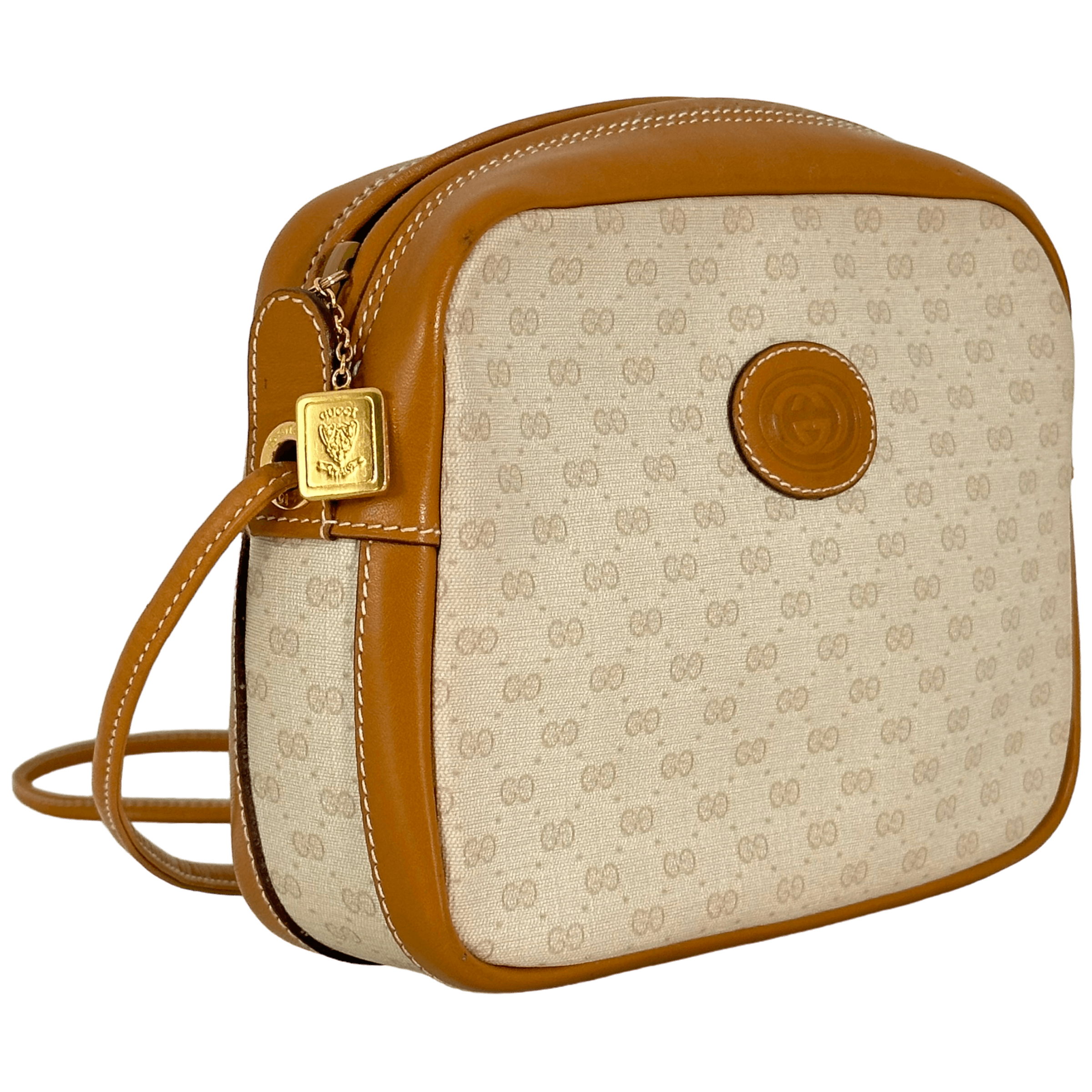White Micro GG Crossbody
