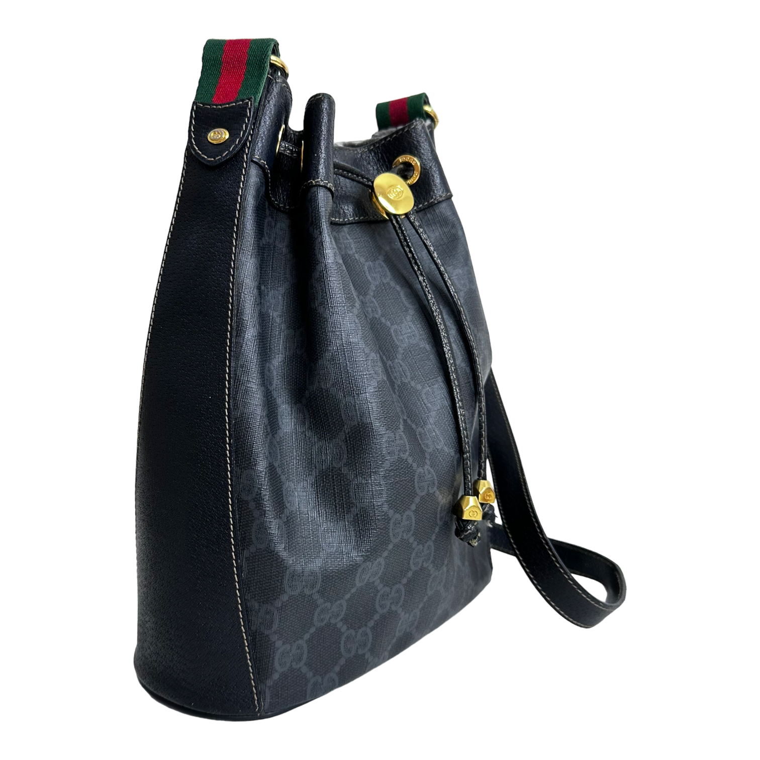 Black GG Bucket Bag