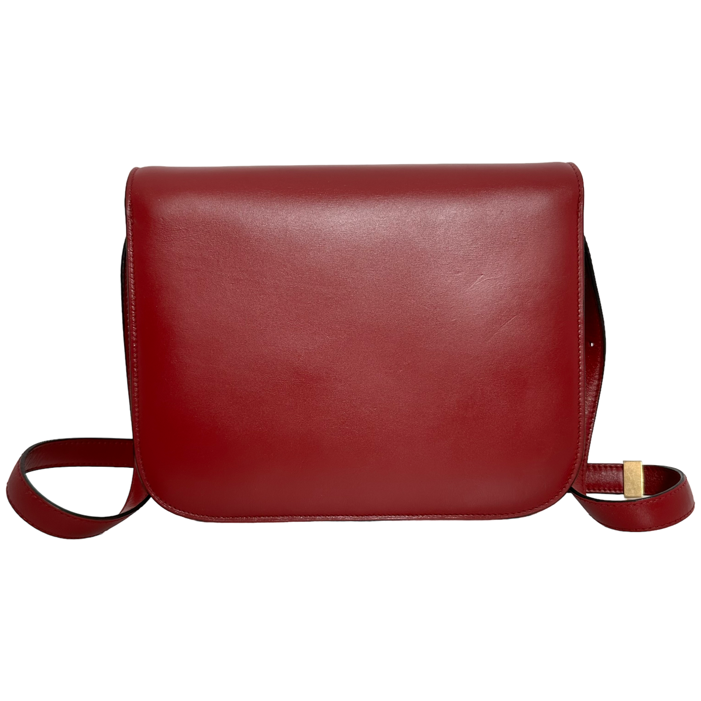 Medium Classic Bag in Box Calfskin Red