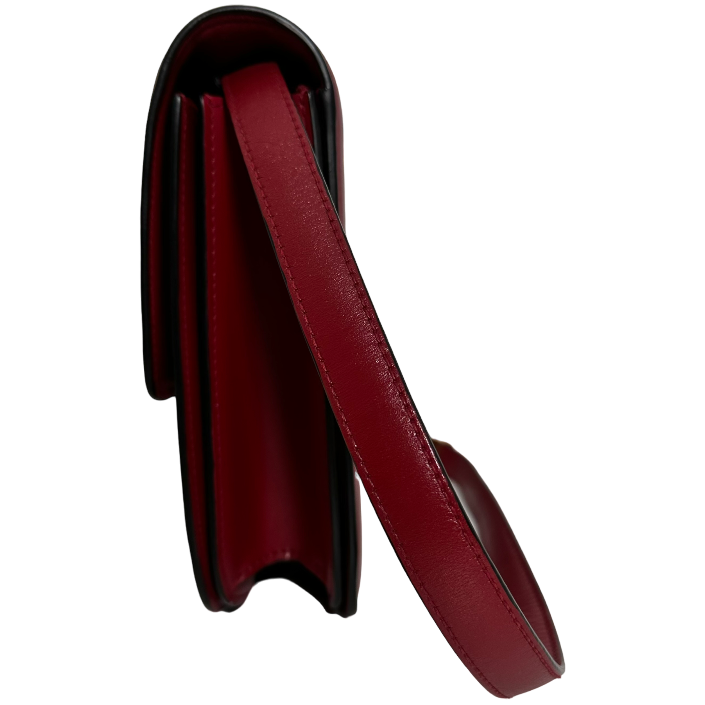 Medium Classic Bag in Box Calfskin Red